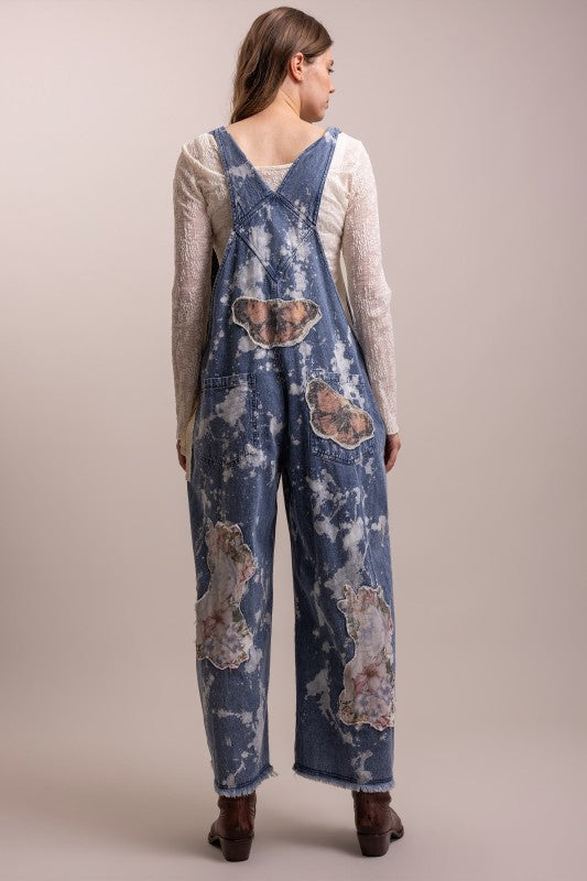Butterfly Flit Boho Overalls