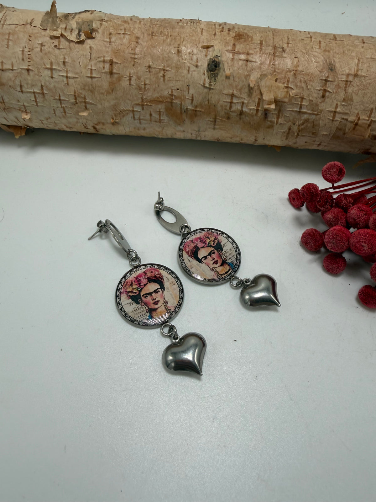 Frida And Heart Earrings 2