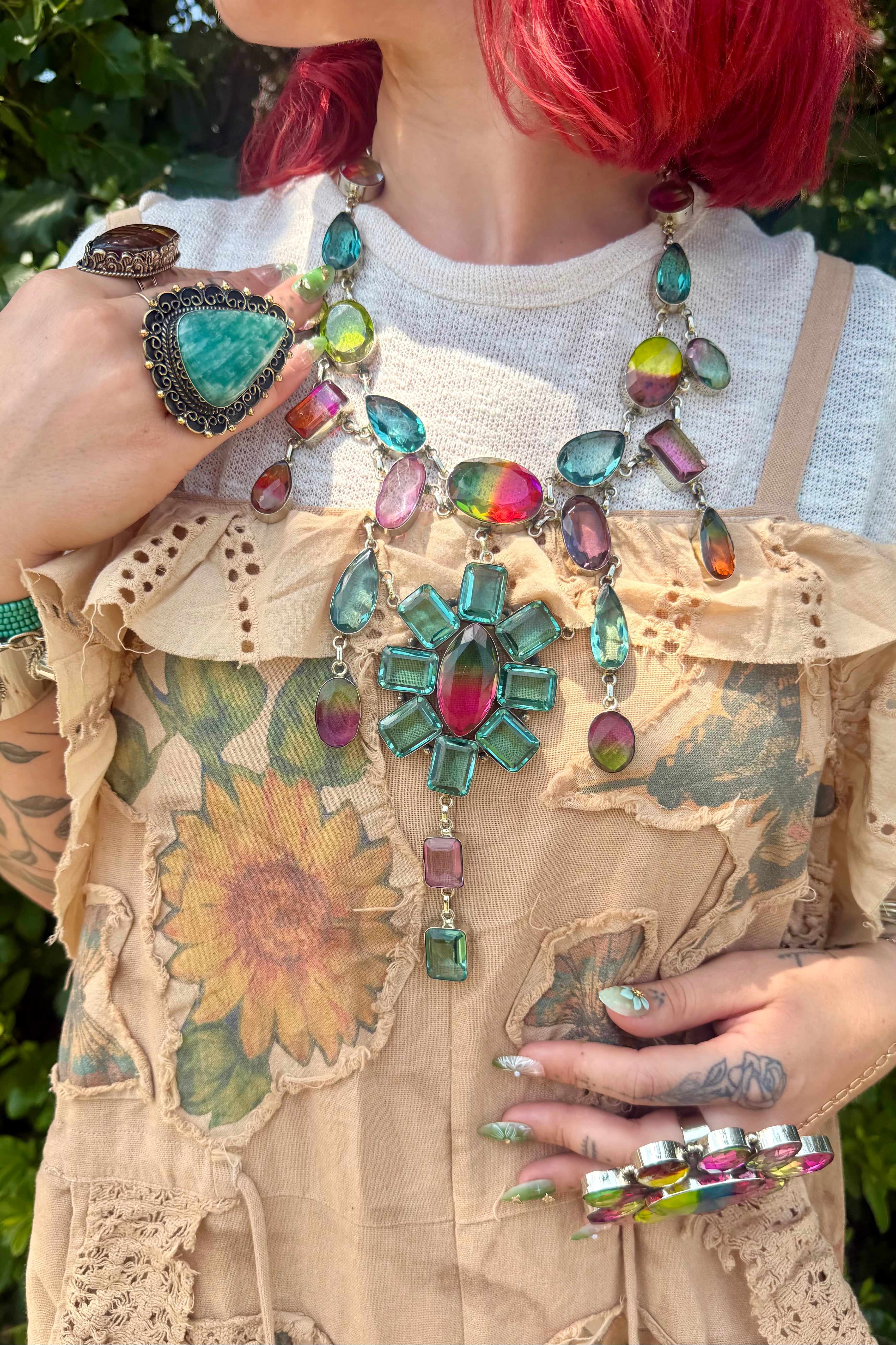 Rainbow Bliss Stunner Necklace
