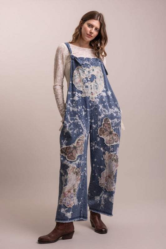 Butterfly Flit Boho Overalls