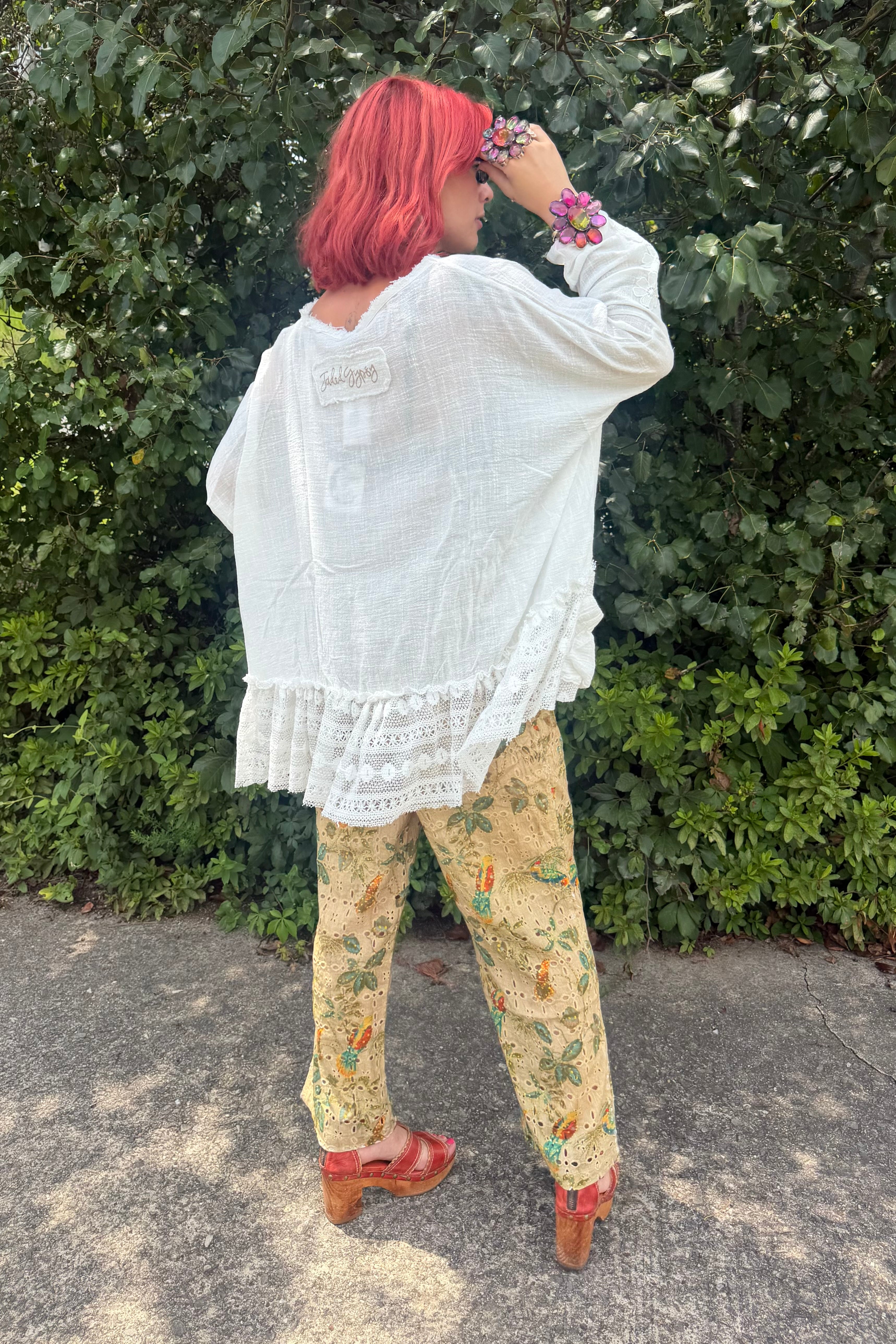 Meadow Wind Top- Parchment