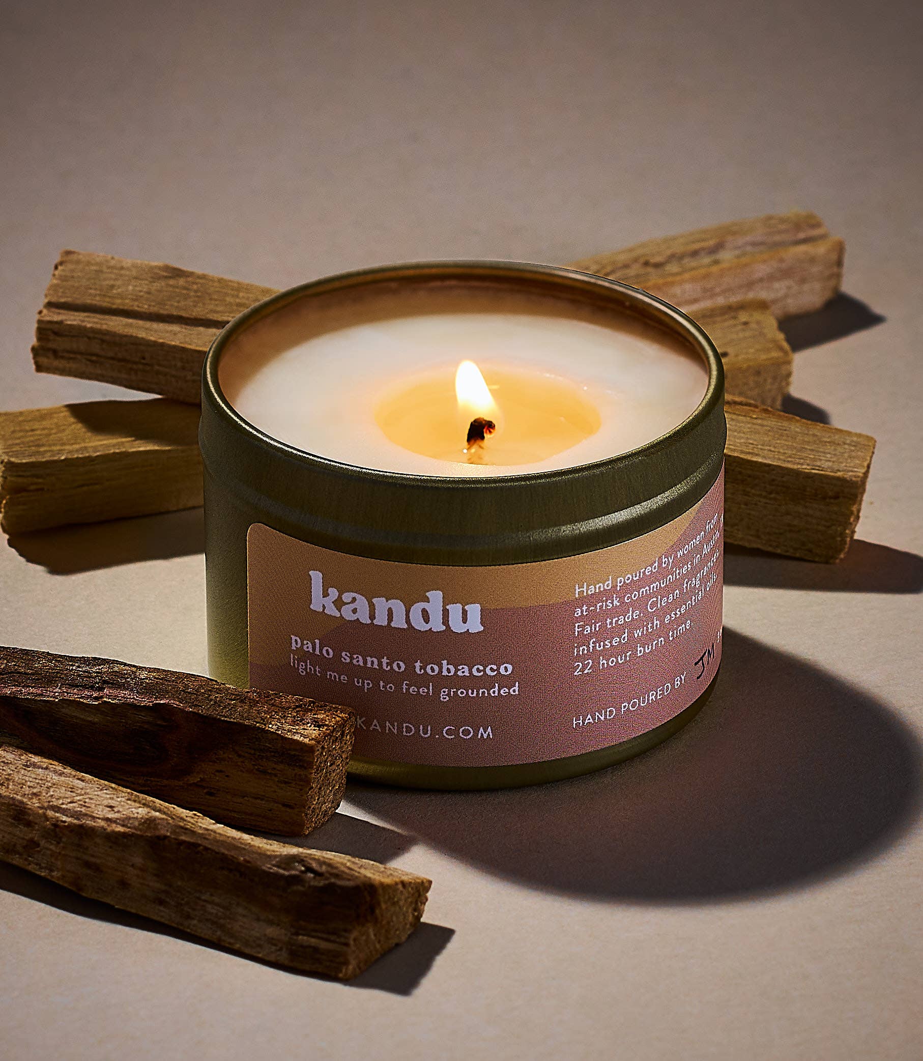 Palo Santo Tobacco 3oz Hand-Poured Soy Wax Candle