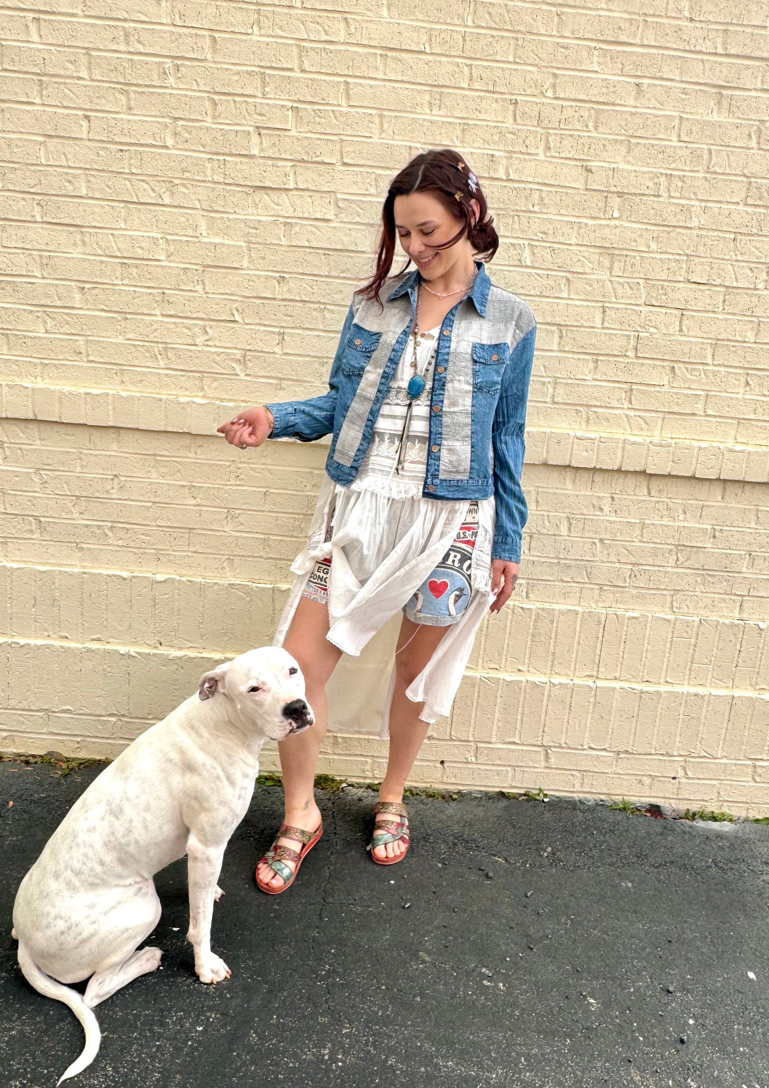 Cowgirl Chic Button Down Jacket Top