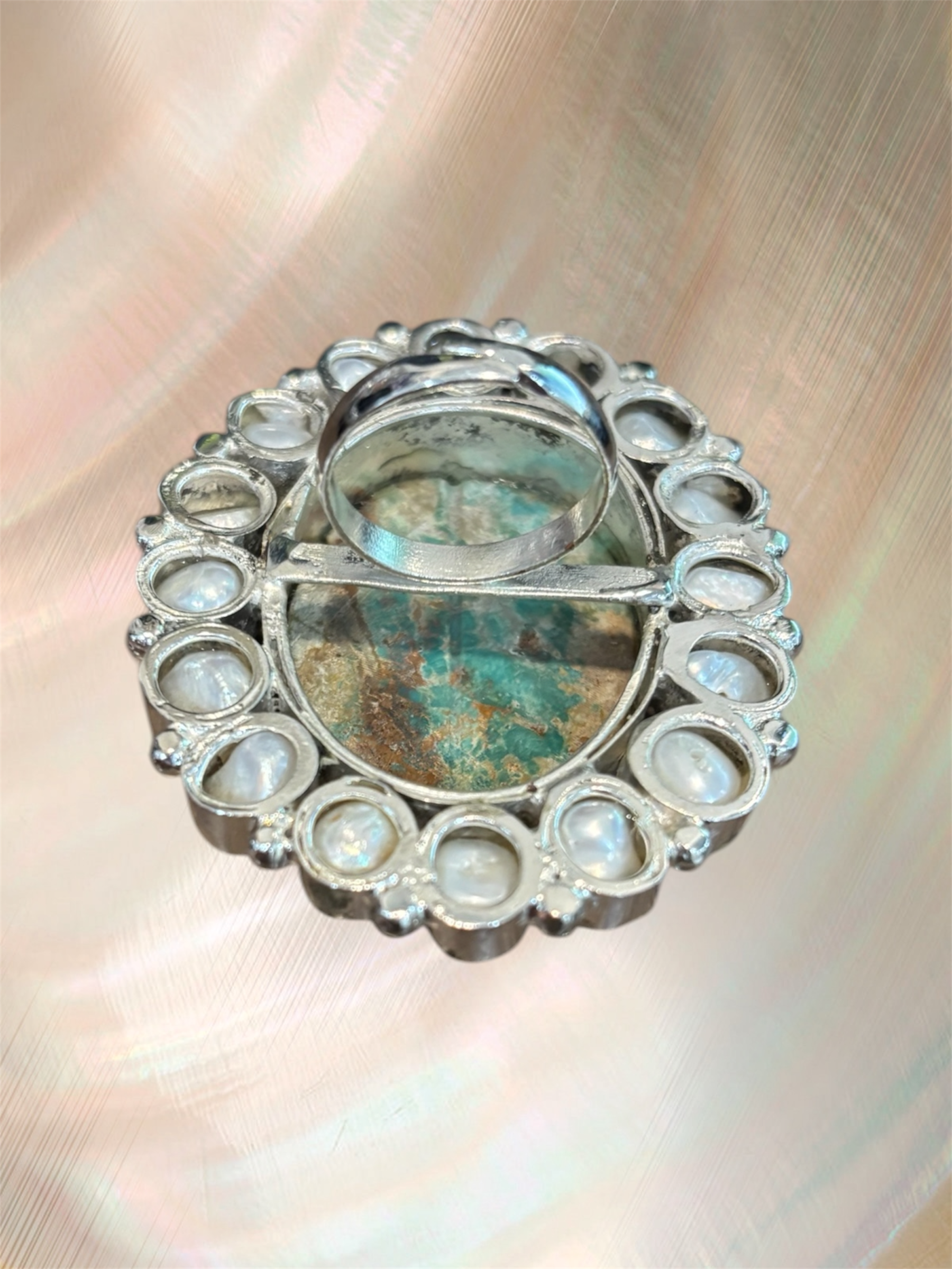 Preorder - Large Turquoise Baroque Pearl Ring