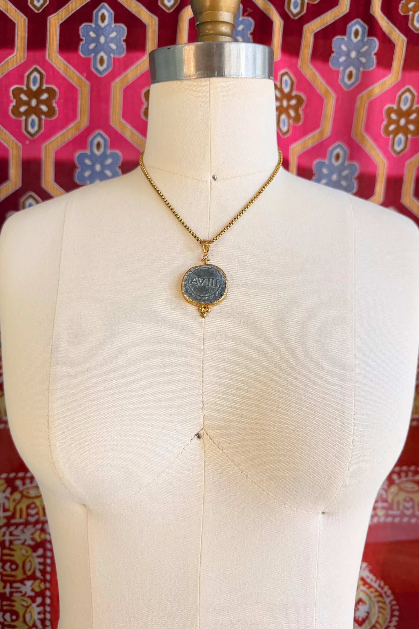 Brass Medallion Necklace