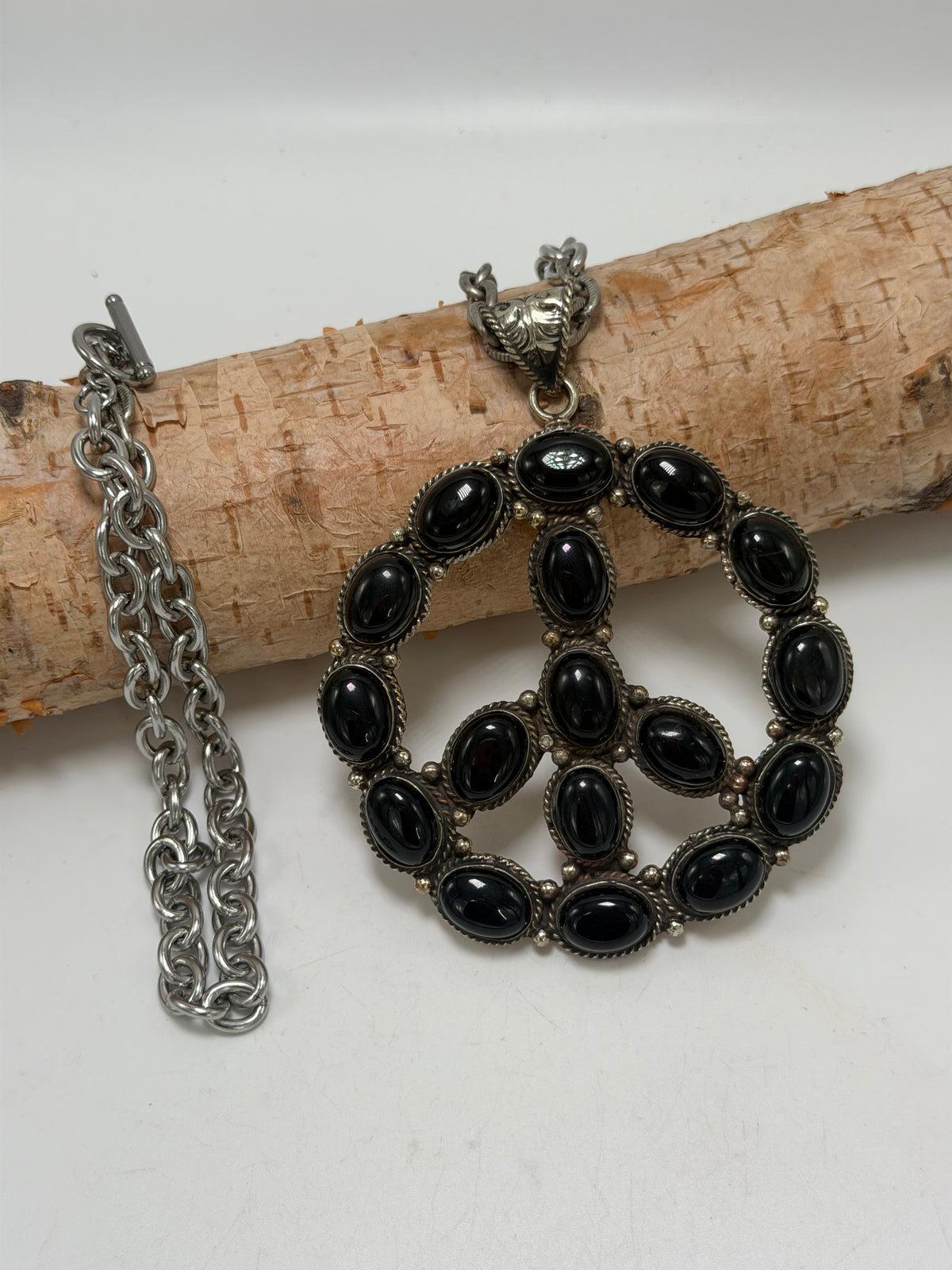 Peacing Out Drop Necklace