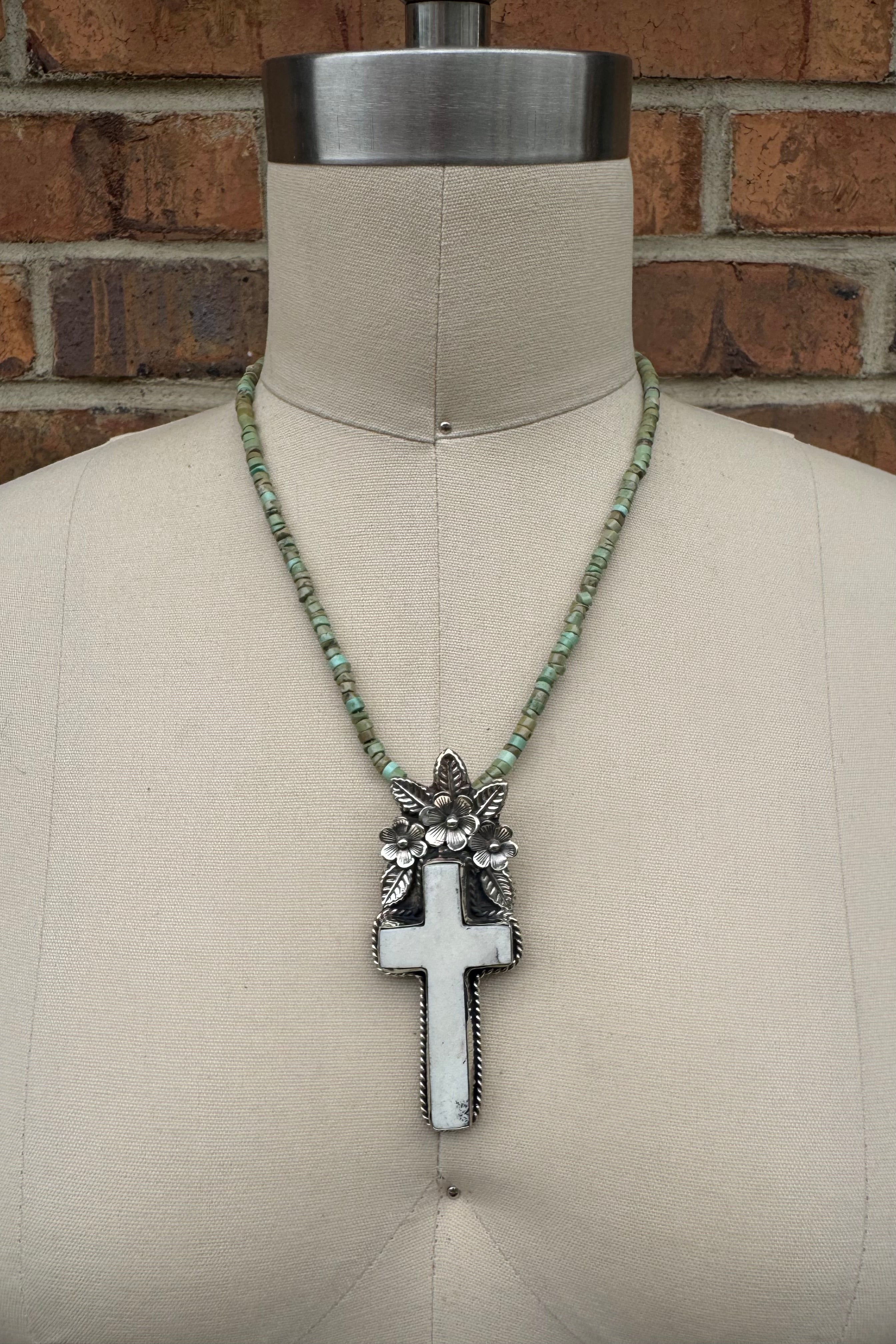 Cross & Flower Necklace
