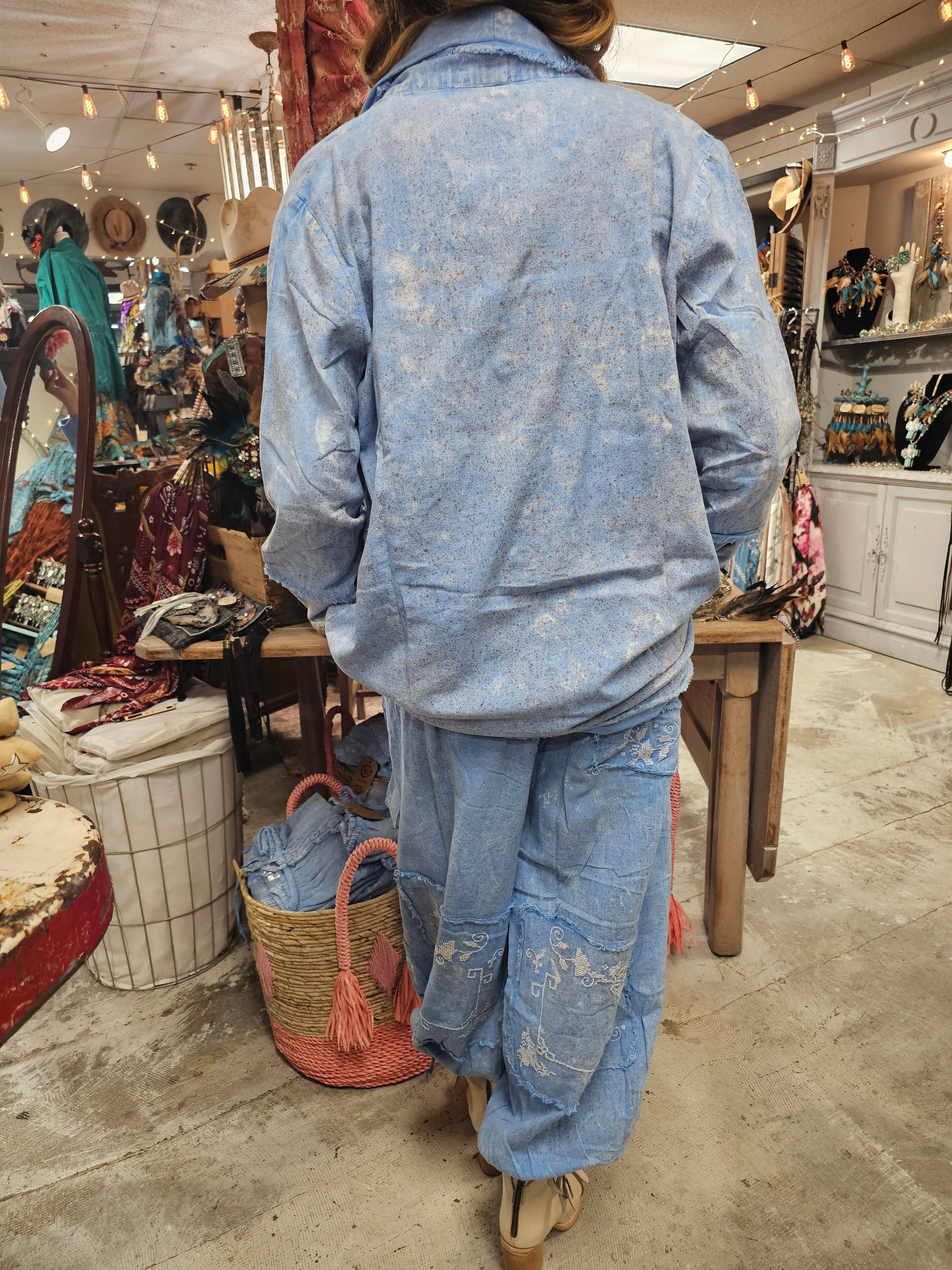 Blue Cross Sitch Genie Pant