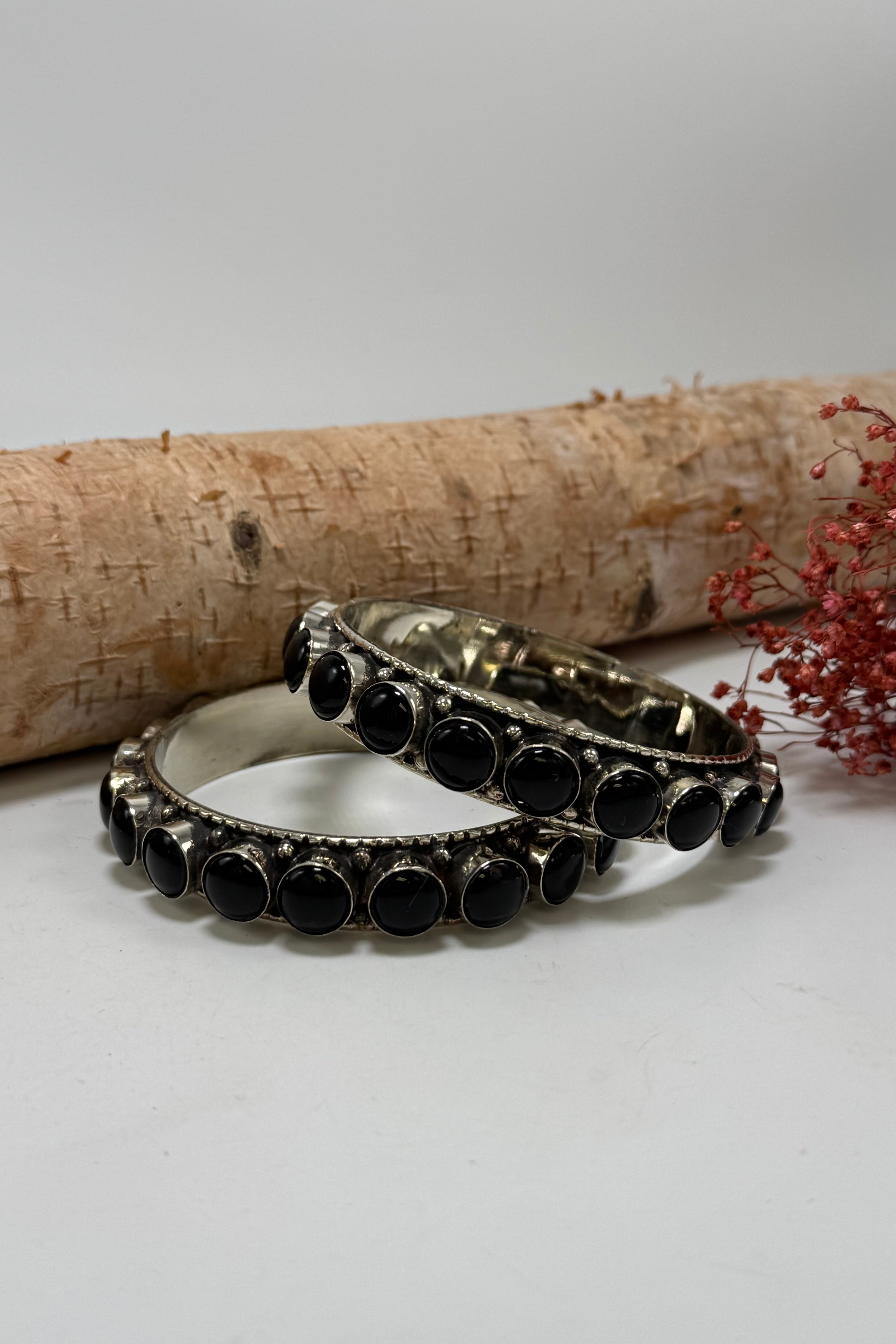 Stackable Black Onyx Bracelet