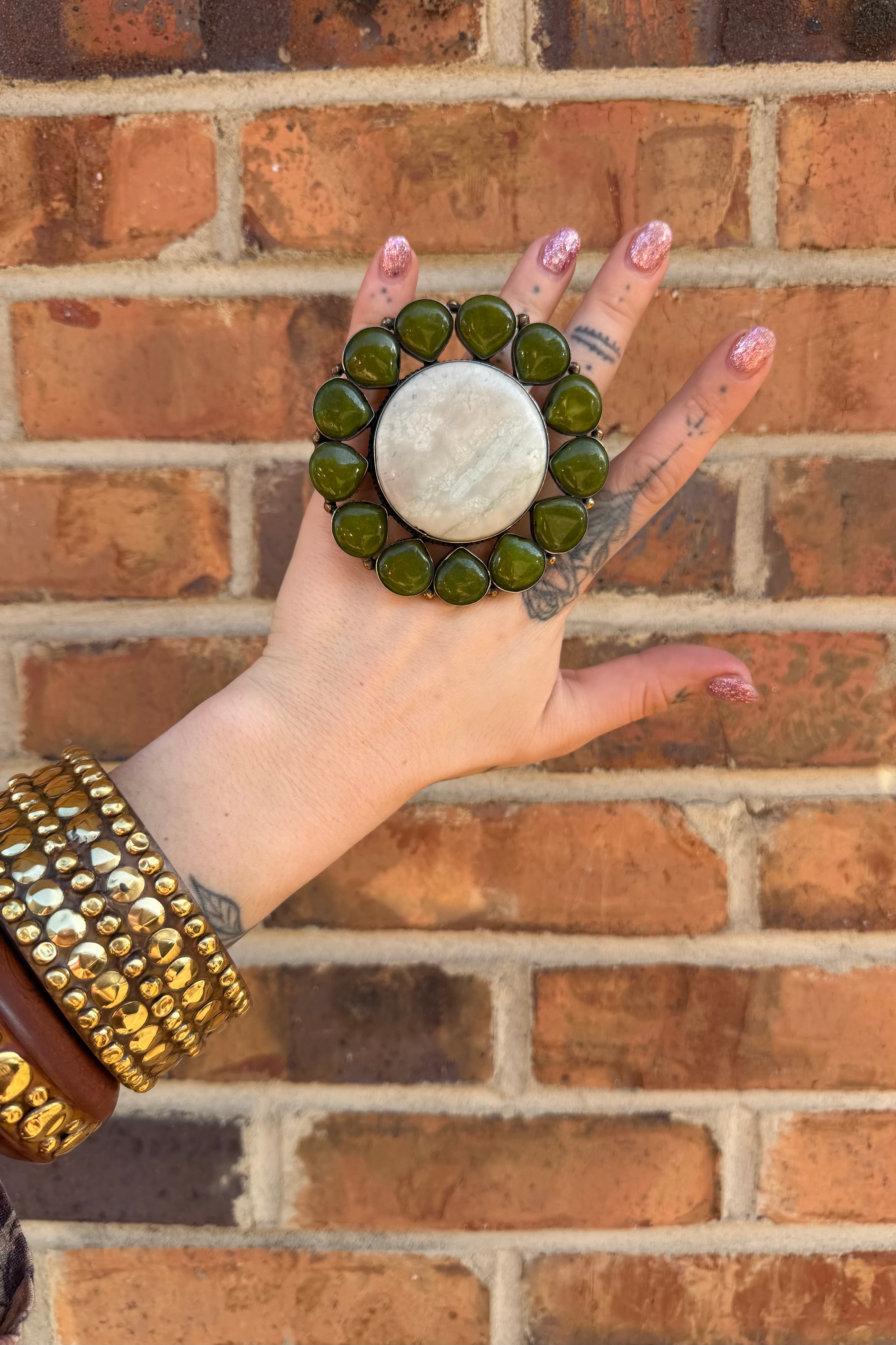 Green Garden Circle Ring