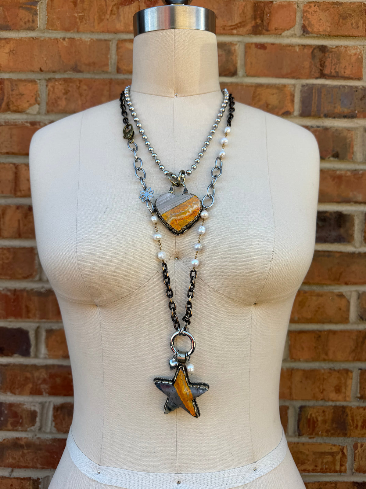 Confetti Heart Necklace