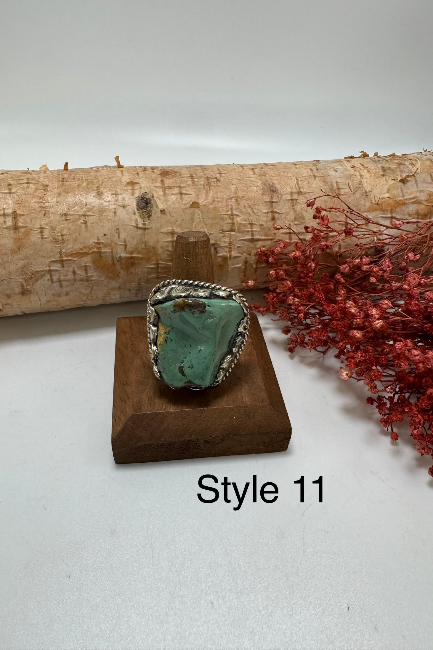 Lil Turquoise Chunk Stone Ring
