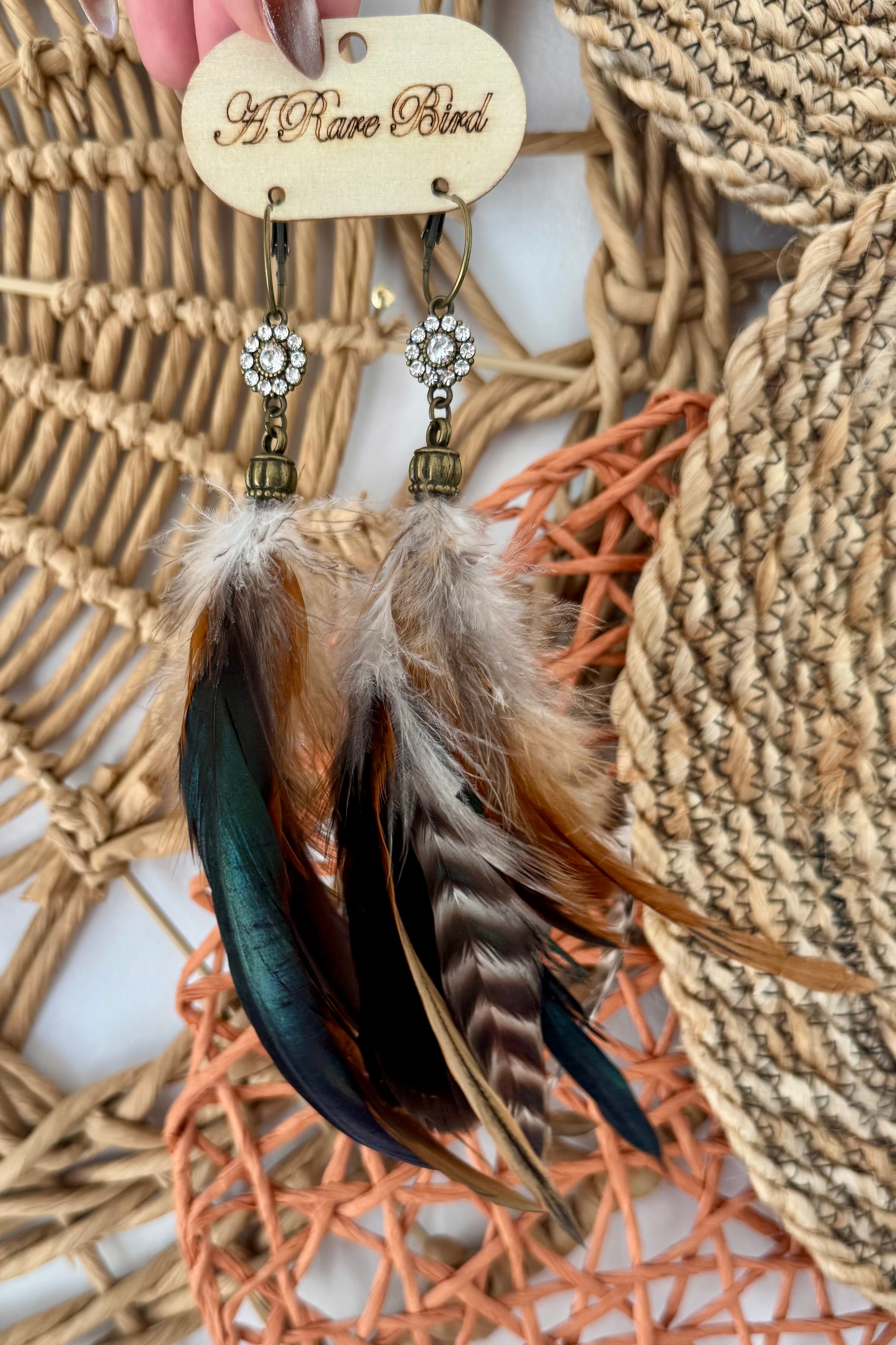 Fly My Way Feather Earrings