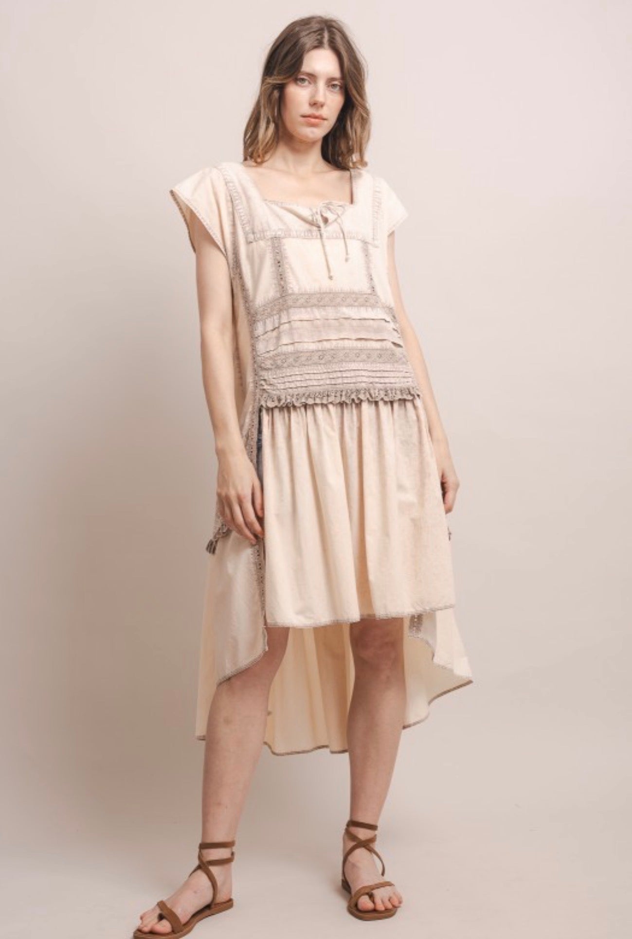 Stella Maye Square Cut Top Tunic