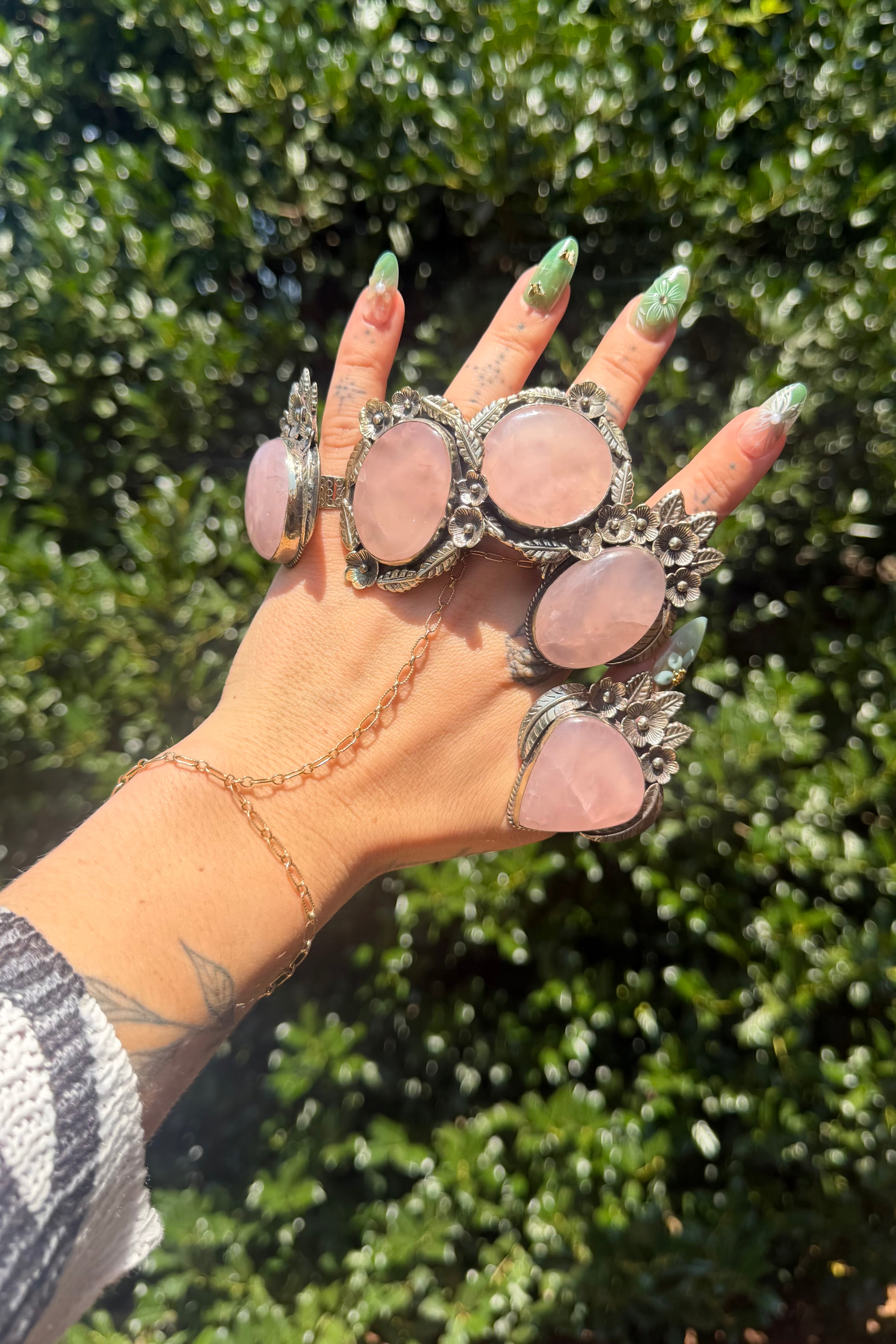 Pink Quartz Ring