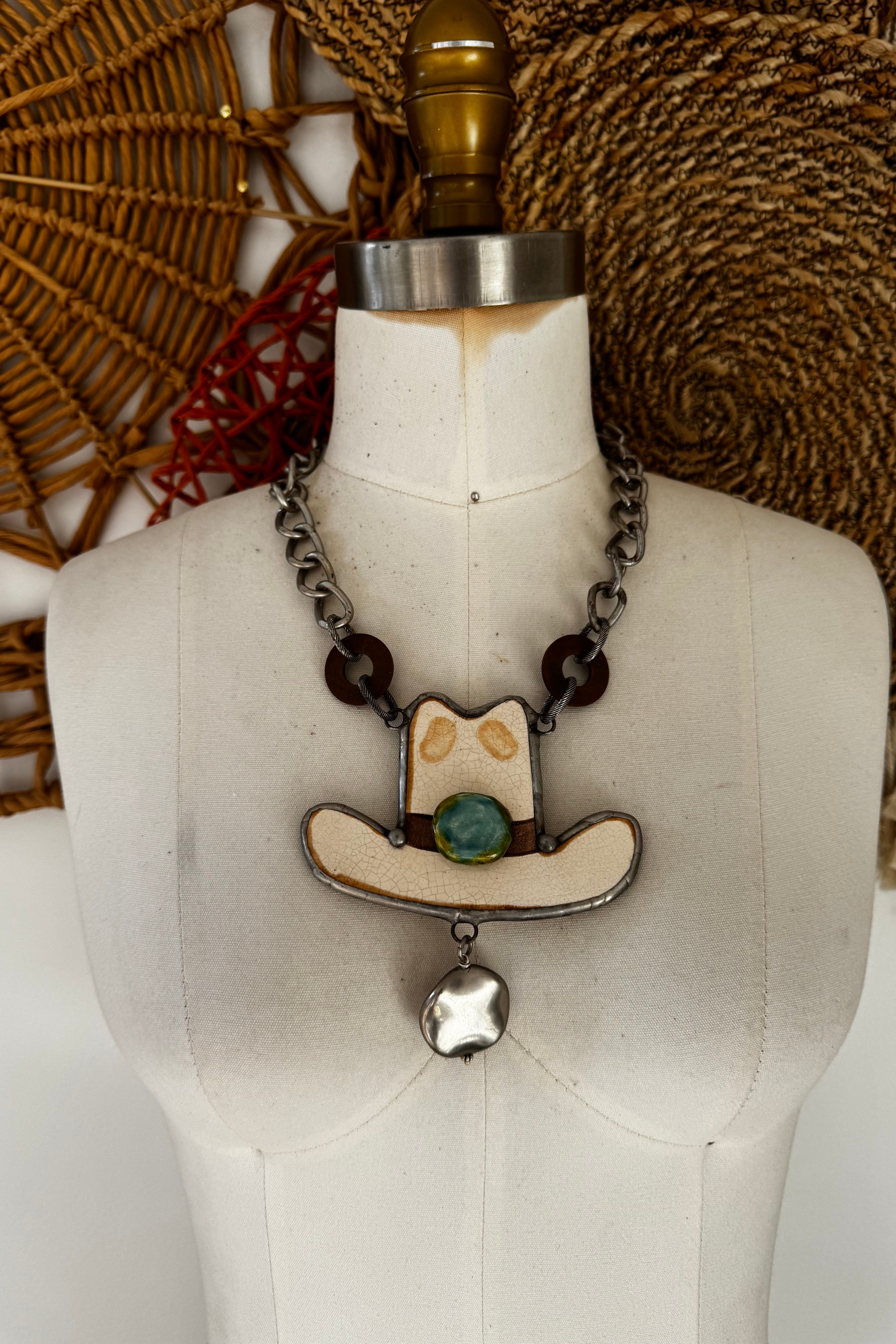 New Hat Goofing Statement Necklace