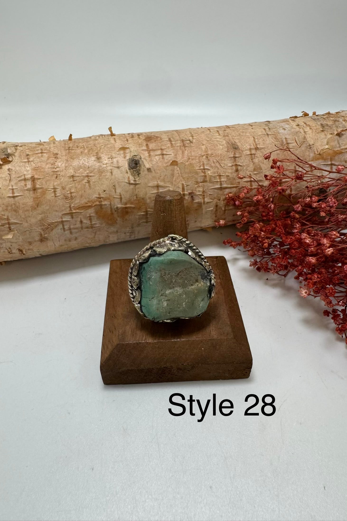 Lil Turquoise Chunk Stone Ring