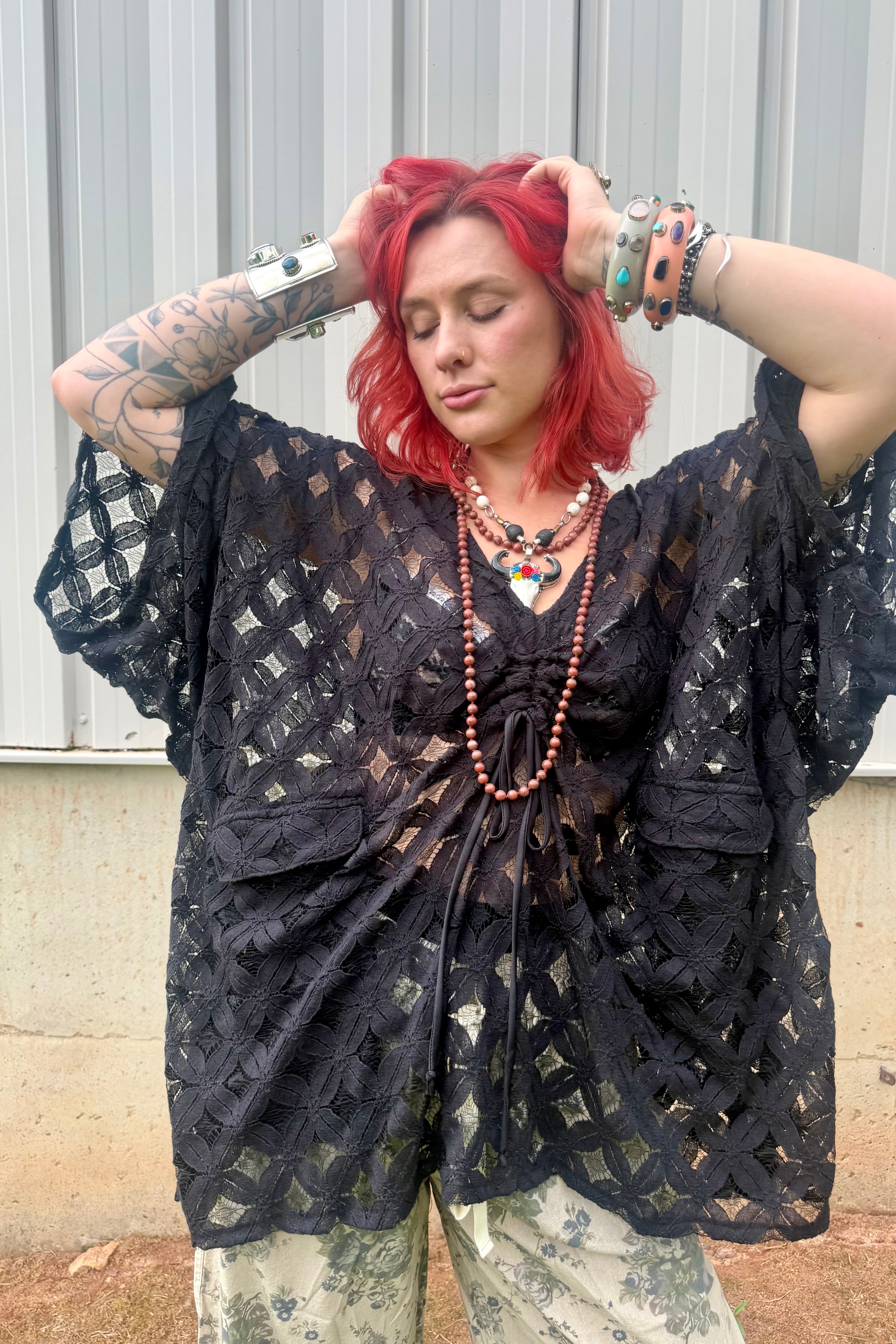 Flower Crown Skull Necklace