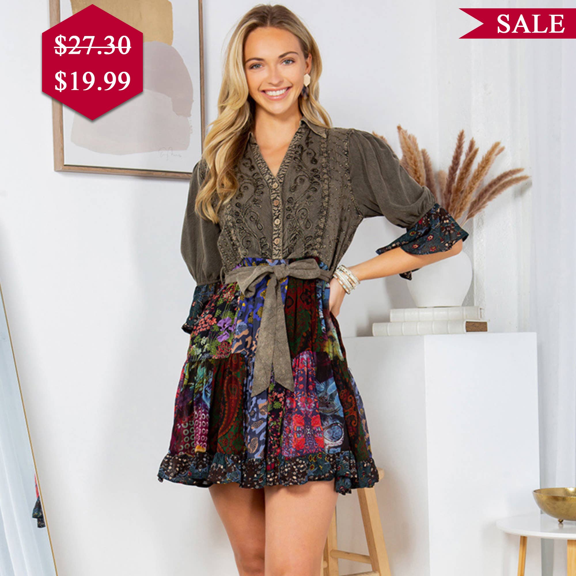 Vintage Fusion Baby Doll Dress