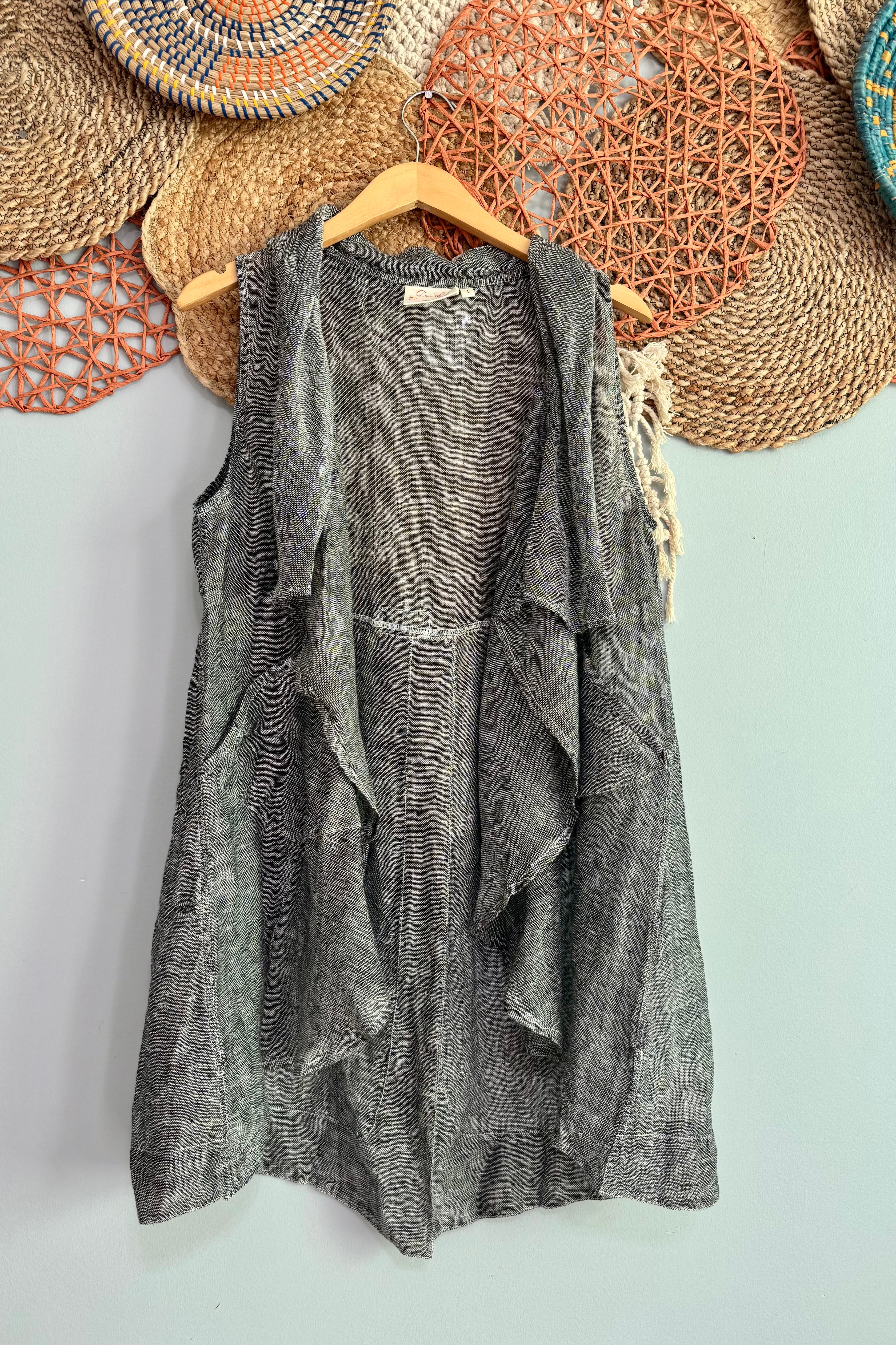 Sale Everyday Casual Linen Vest