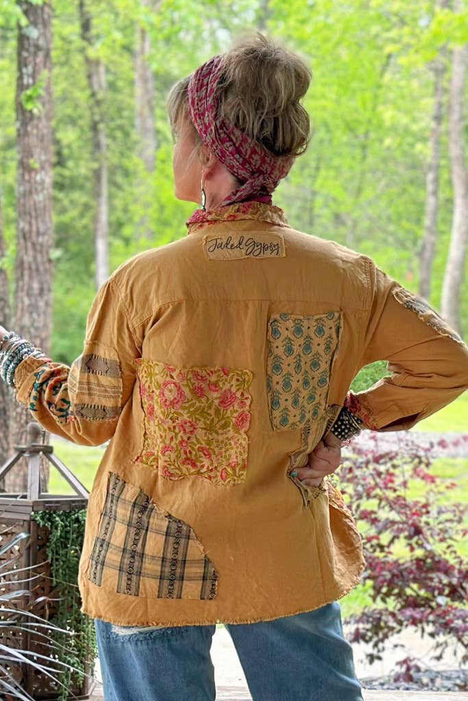 Evening Stroll Patched Top