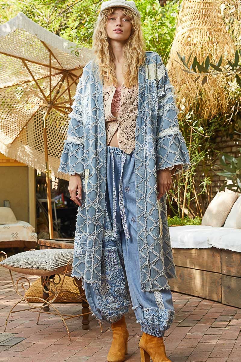 The Denim Dreamer Boho Kimono