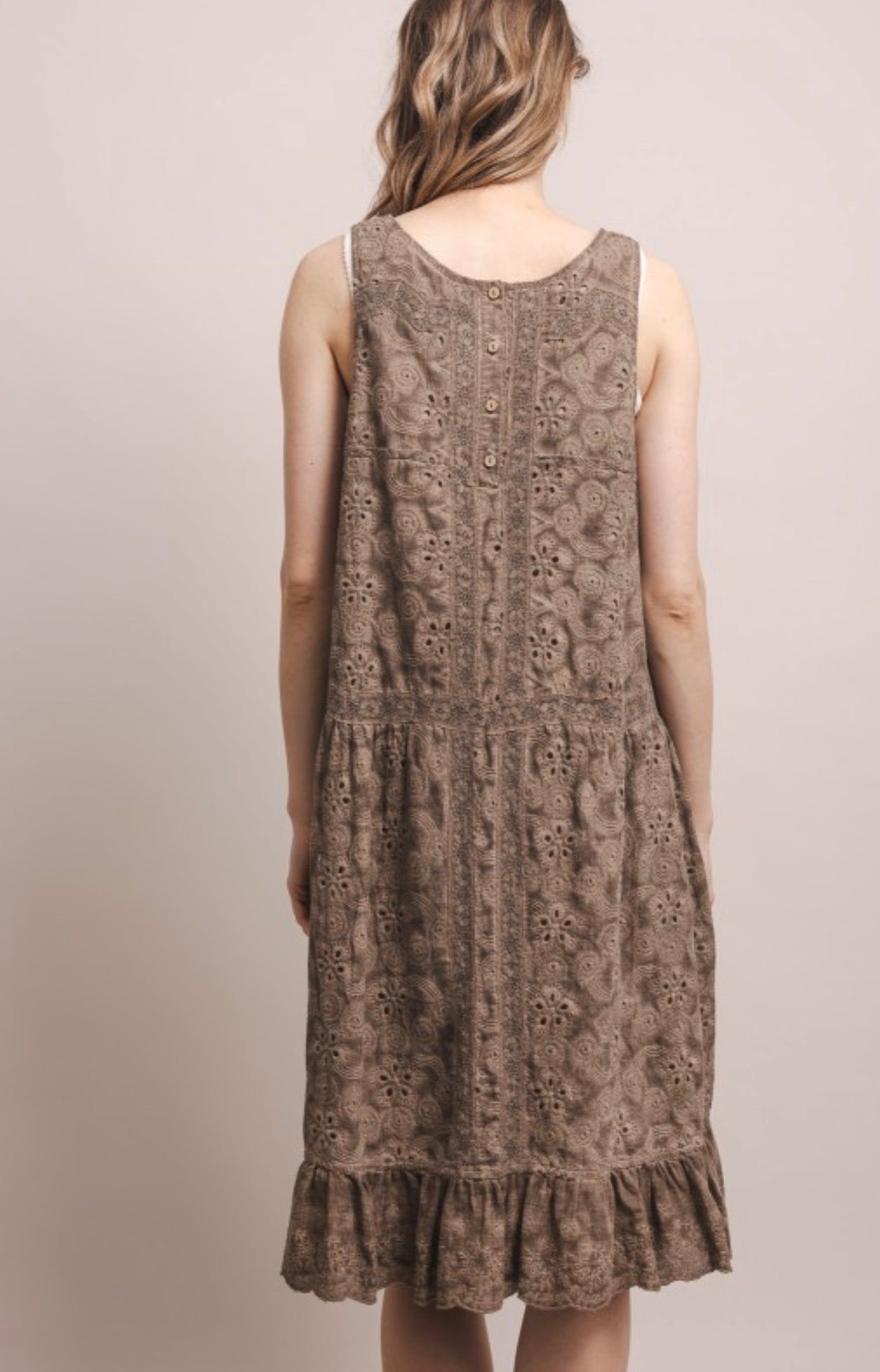 So Vintage Eyelet Midi Dress