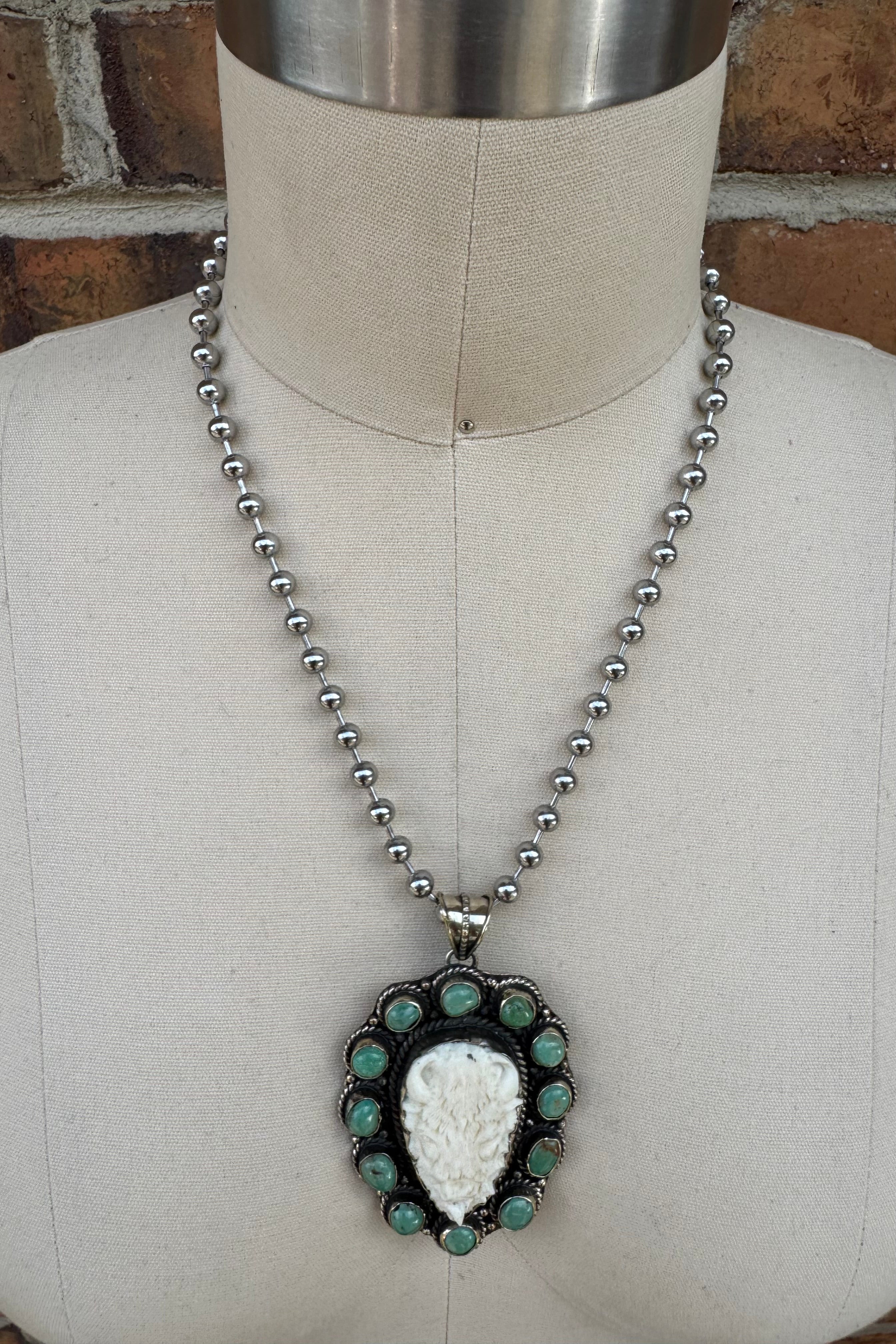 Buffalo & Turquoise Necklace
