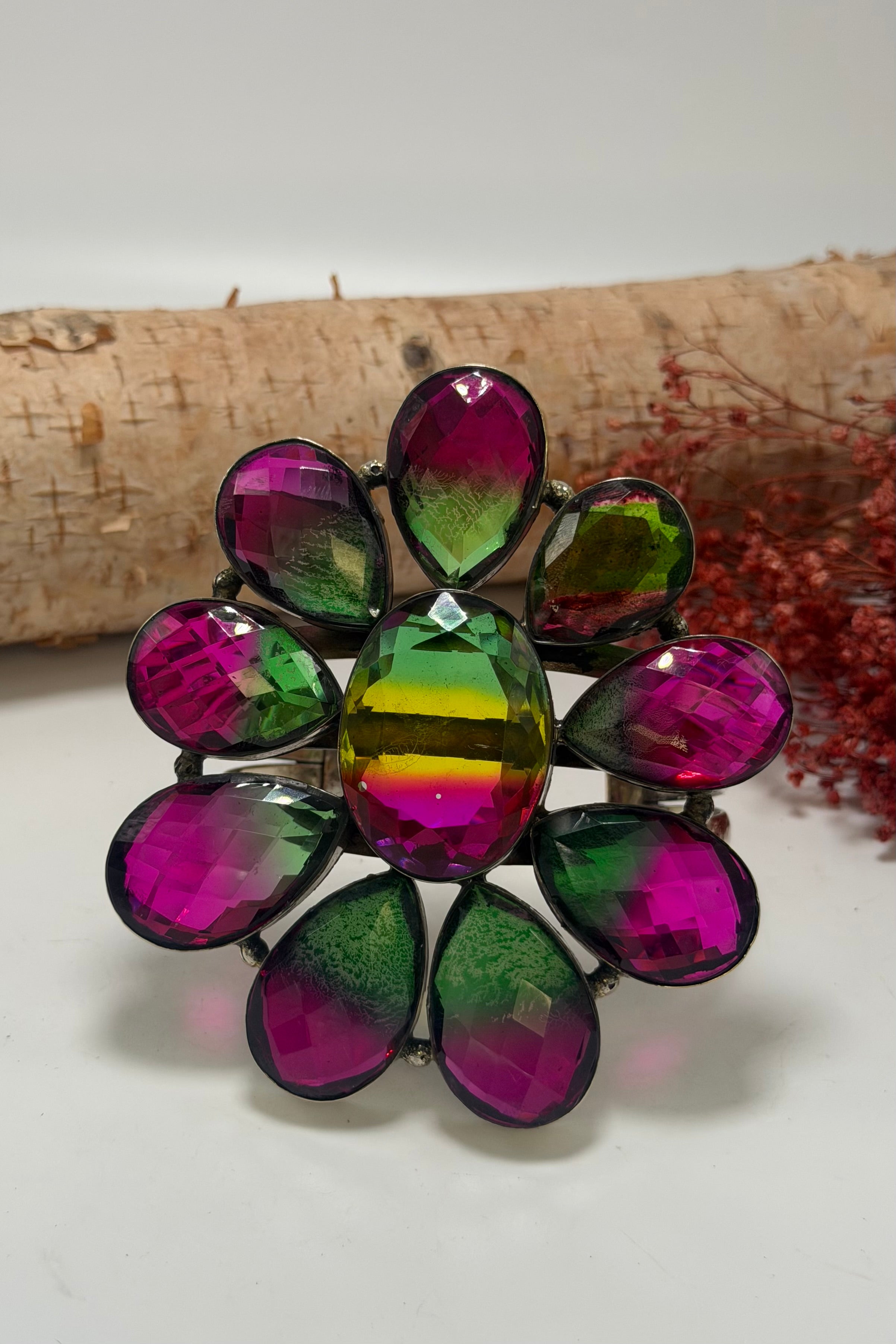 Flower Power 3 Line Cuff Style 8