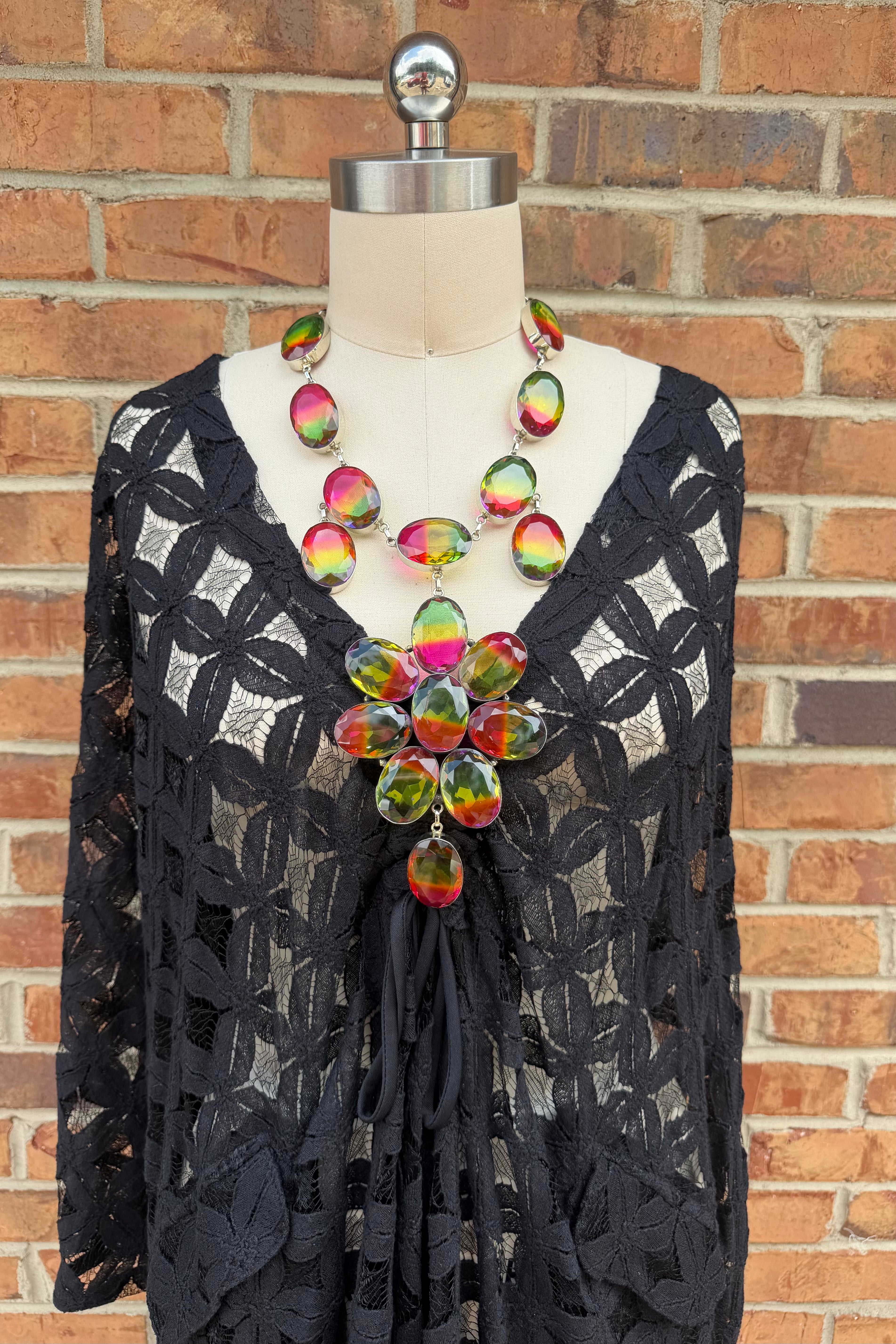 Rainbow BOLD Statement Necklace 2