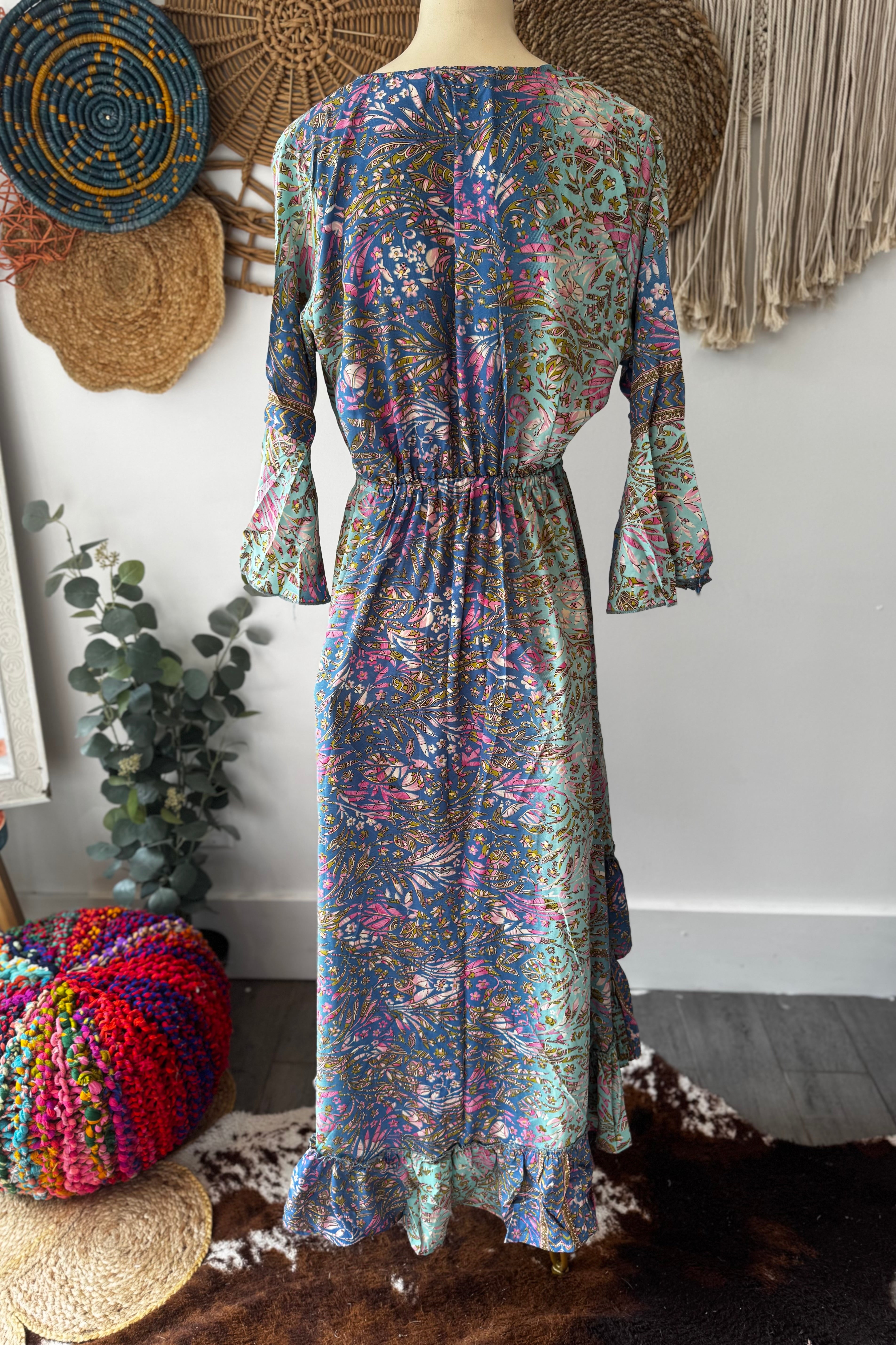 Poly Silk Front Tie Dress 5