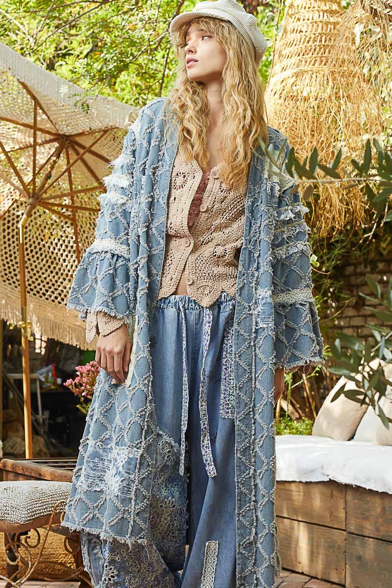 The Denim Dreamer Boho Kimono