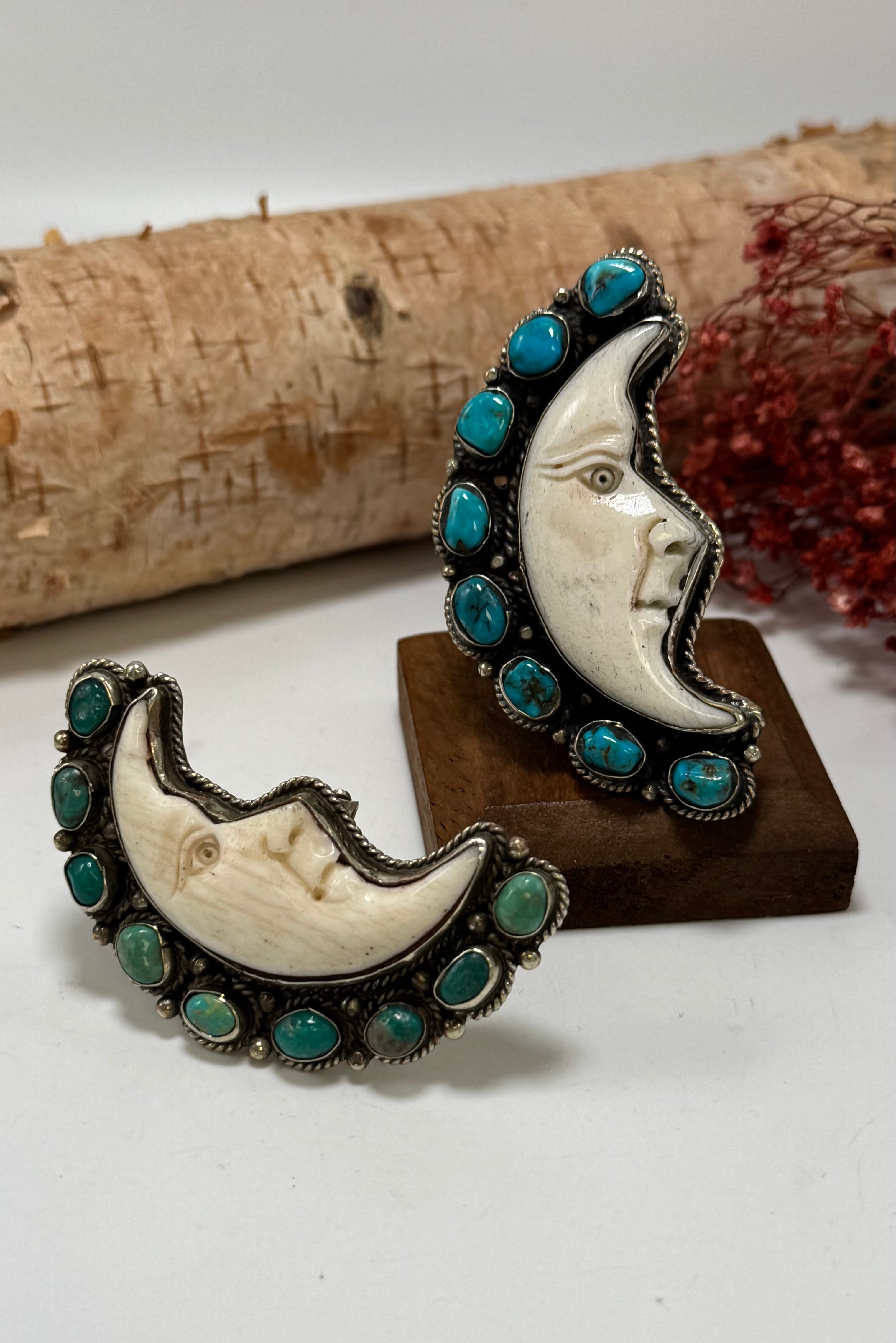 Half Moon Turquoise Ring