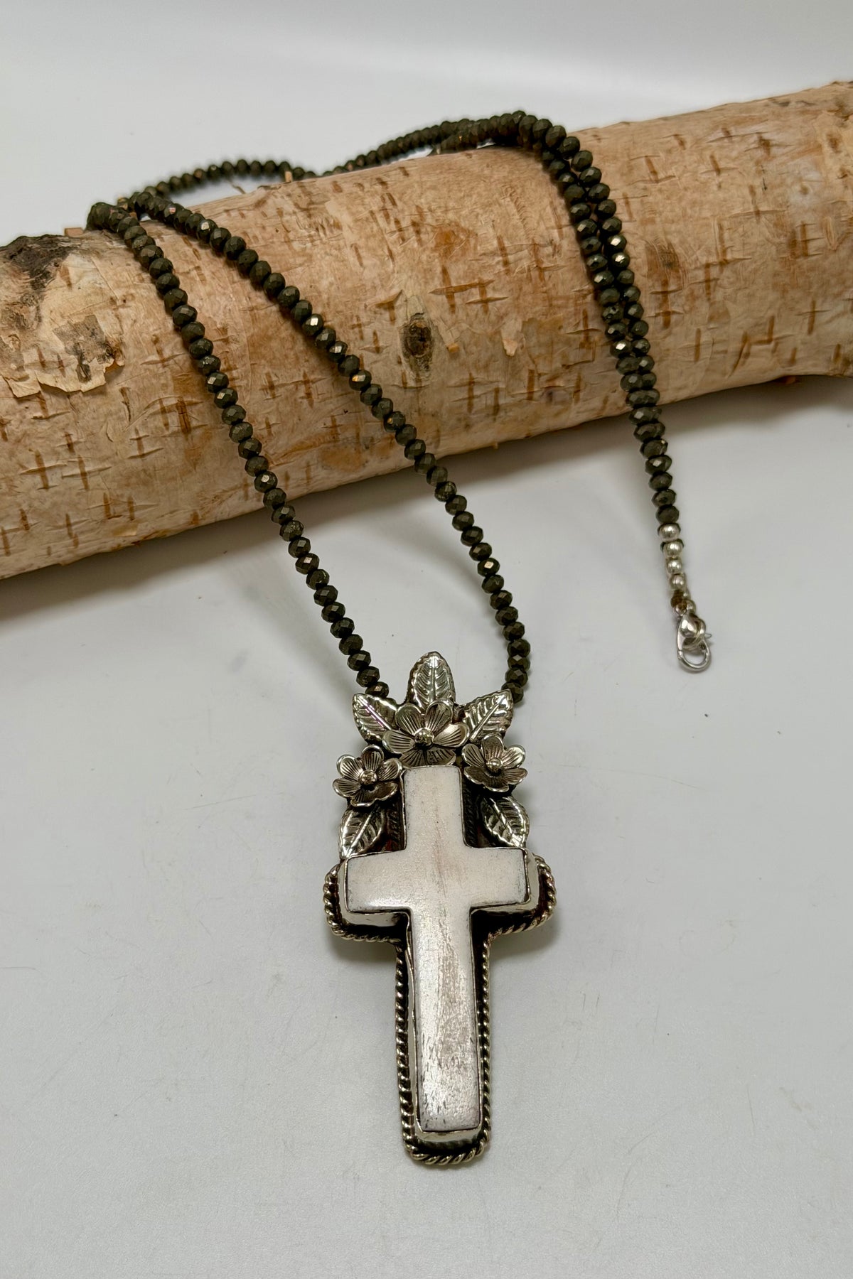 Cross w/ Flowers Necklace
