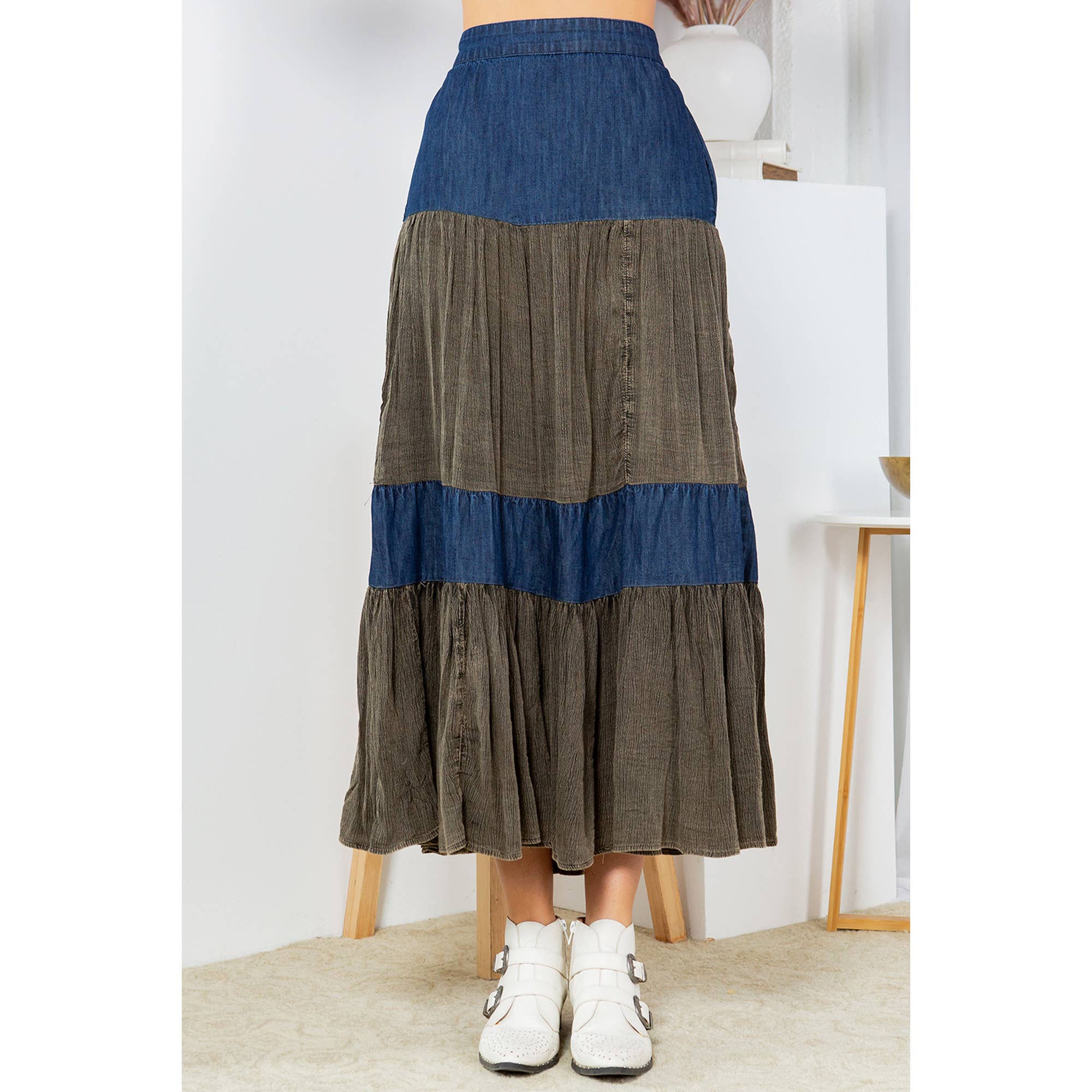 Rachel's Tiered A-Line Skirt
