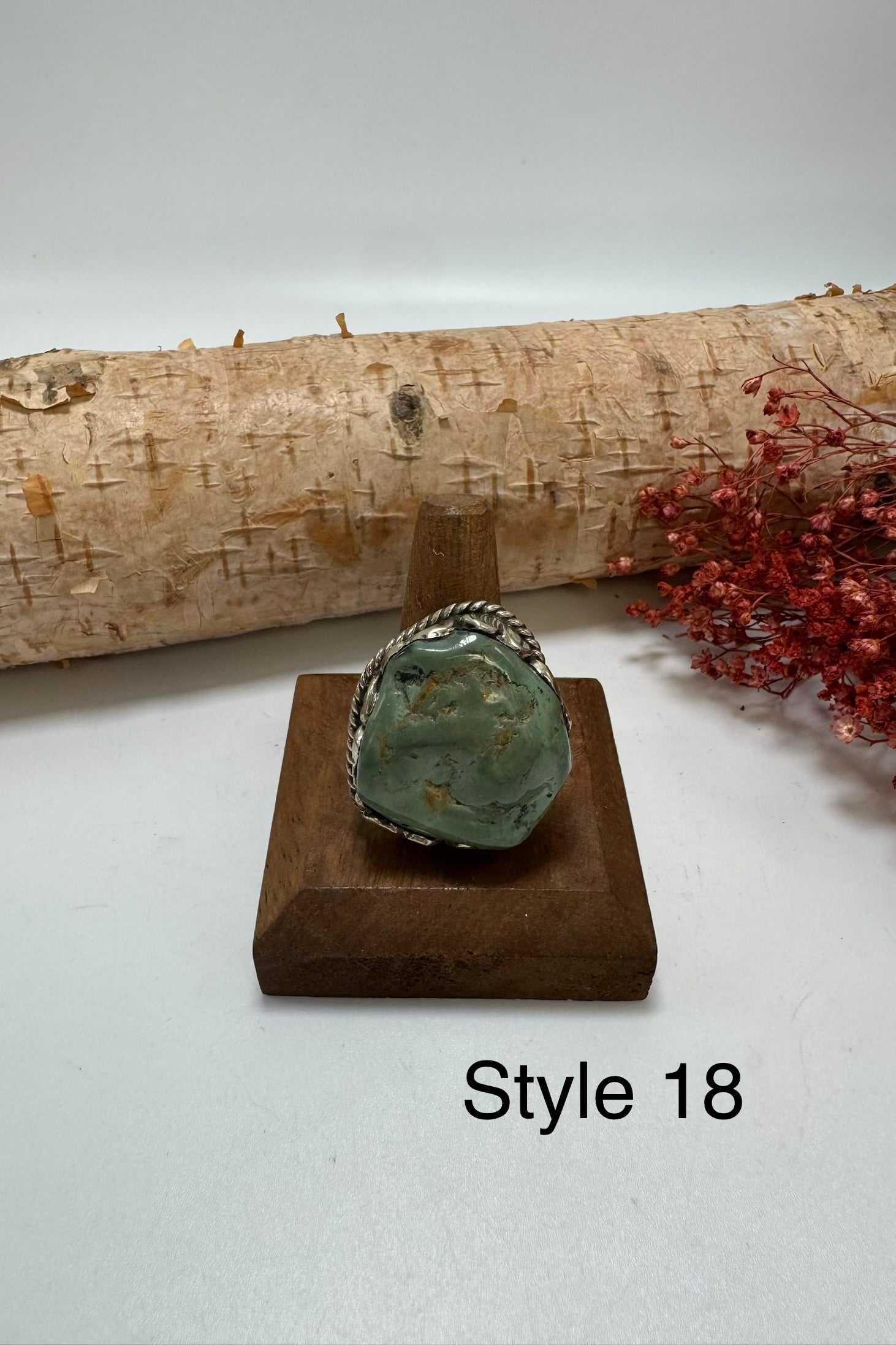 Lil Turquoise Chunk Stone Ring