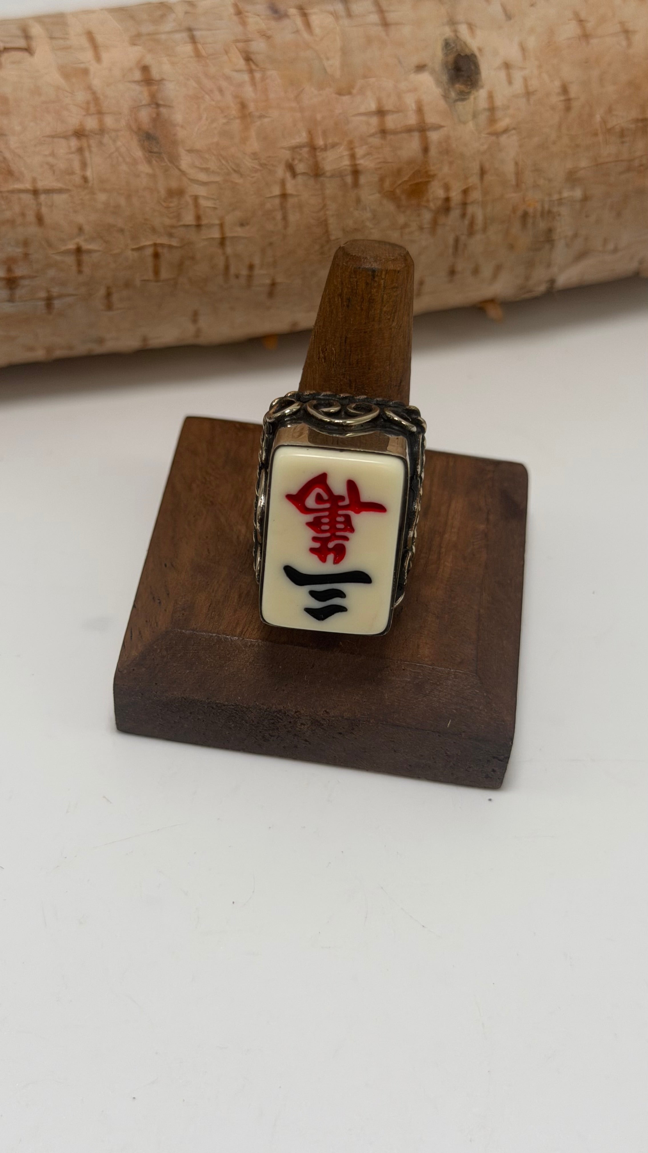 Mahjong Ring Suit Tile Characters - style 1