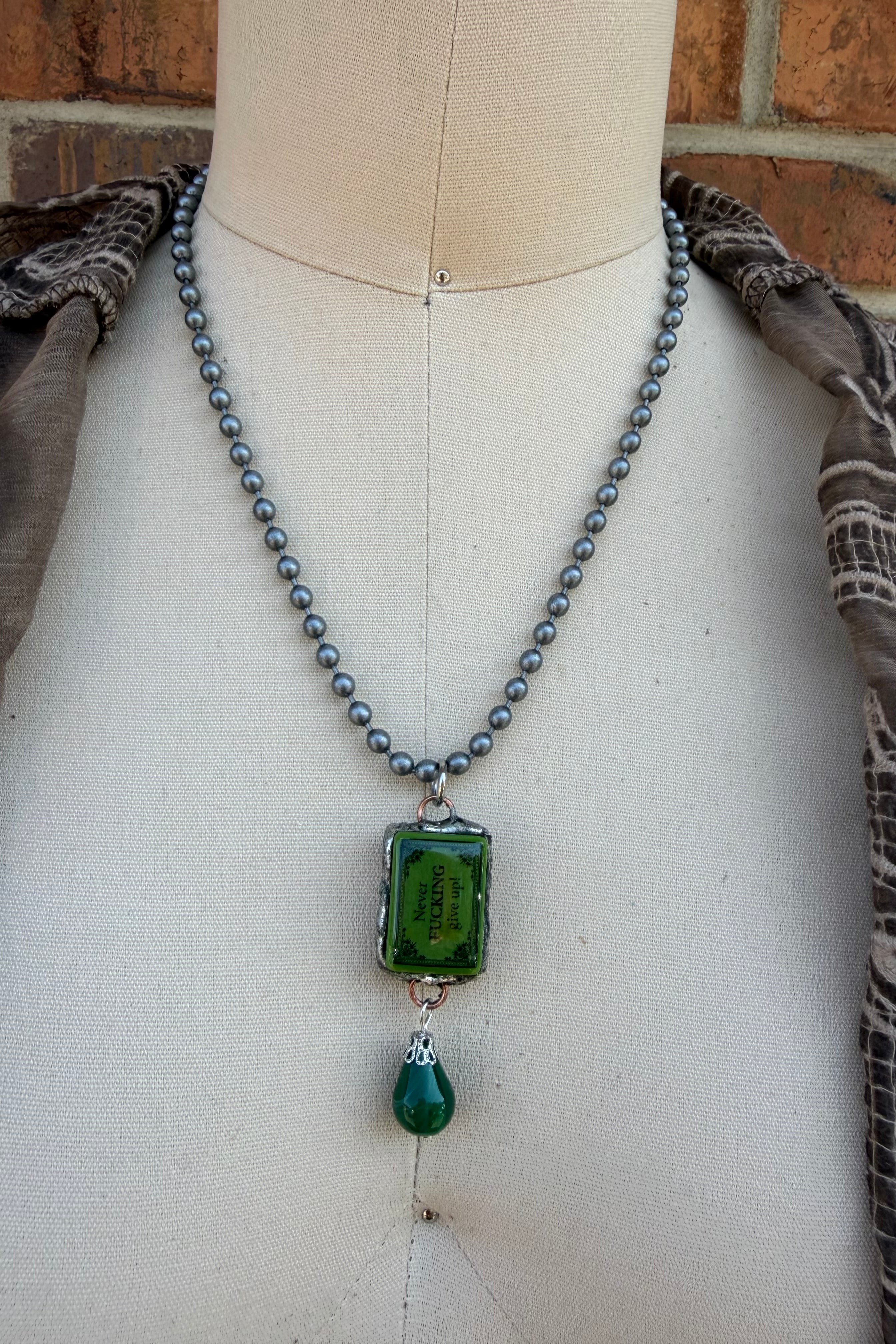 Sassy Mahjong Tile Necklace Style 6