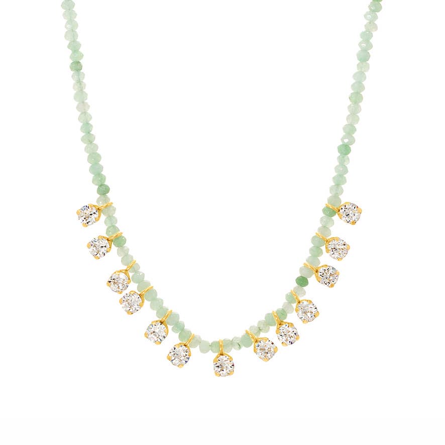 Peggy Necklace in Fairy Dust: Fairy Mint