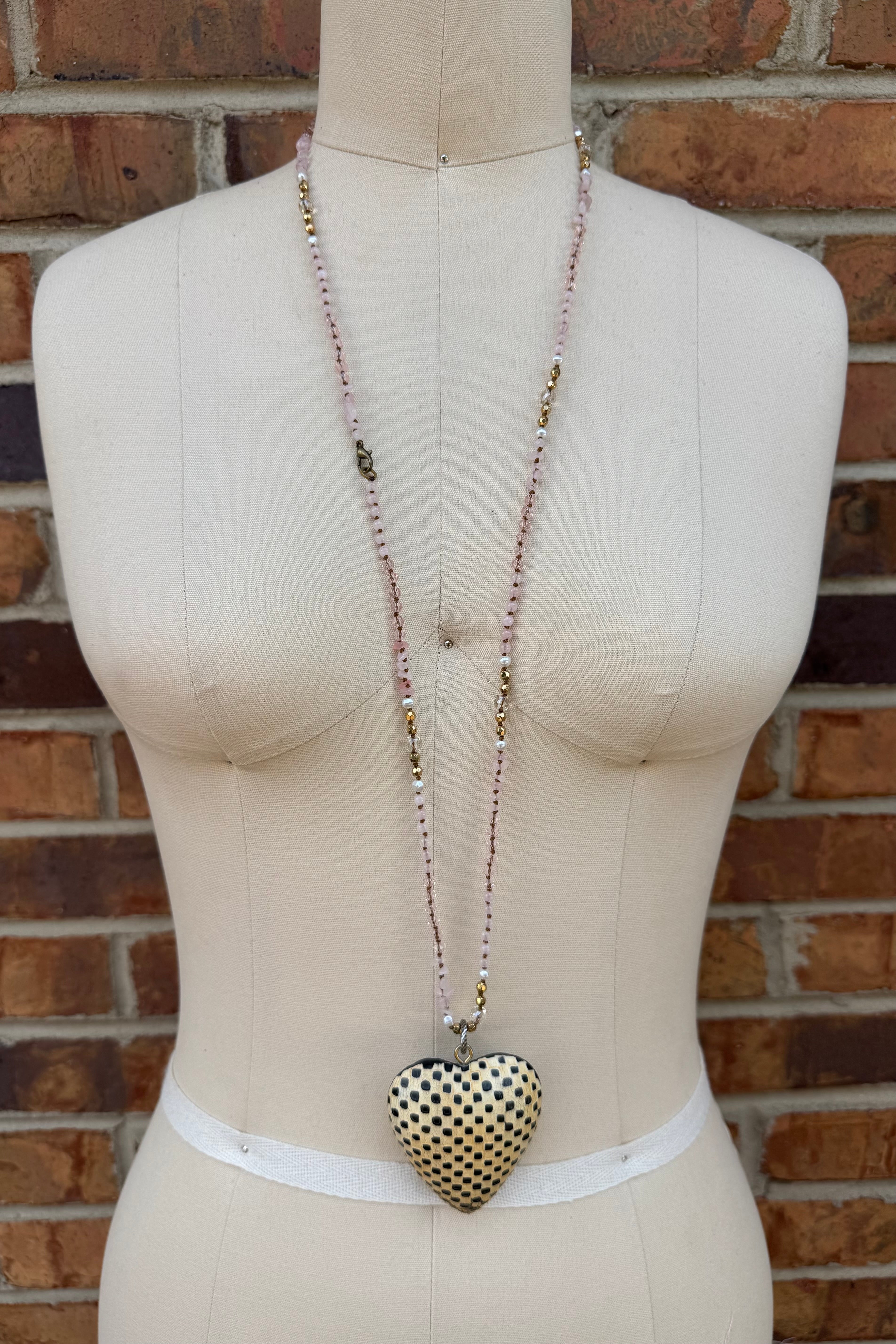 Check & Make Heart Necklace
