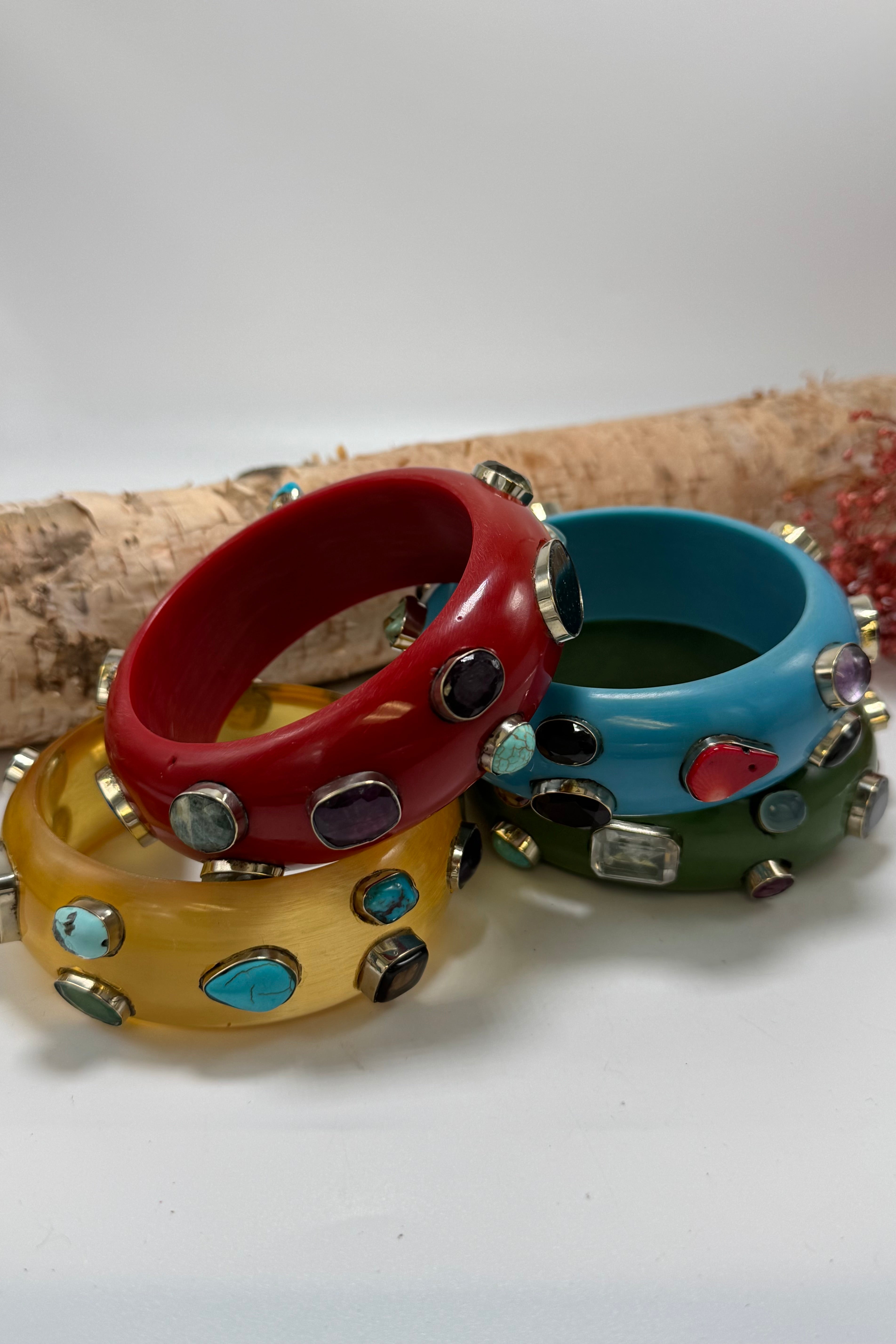 Thin Statement Bangles - Choose you Color