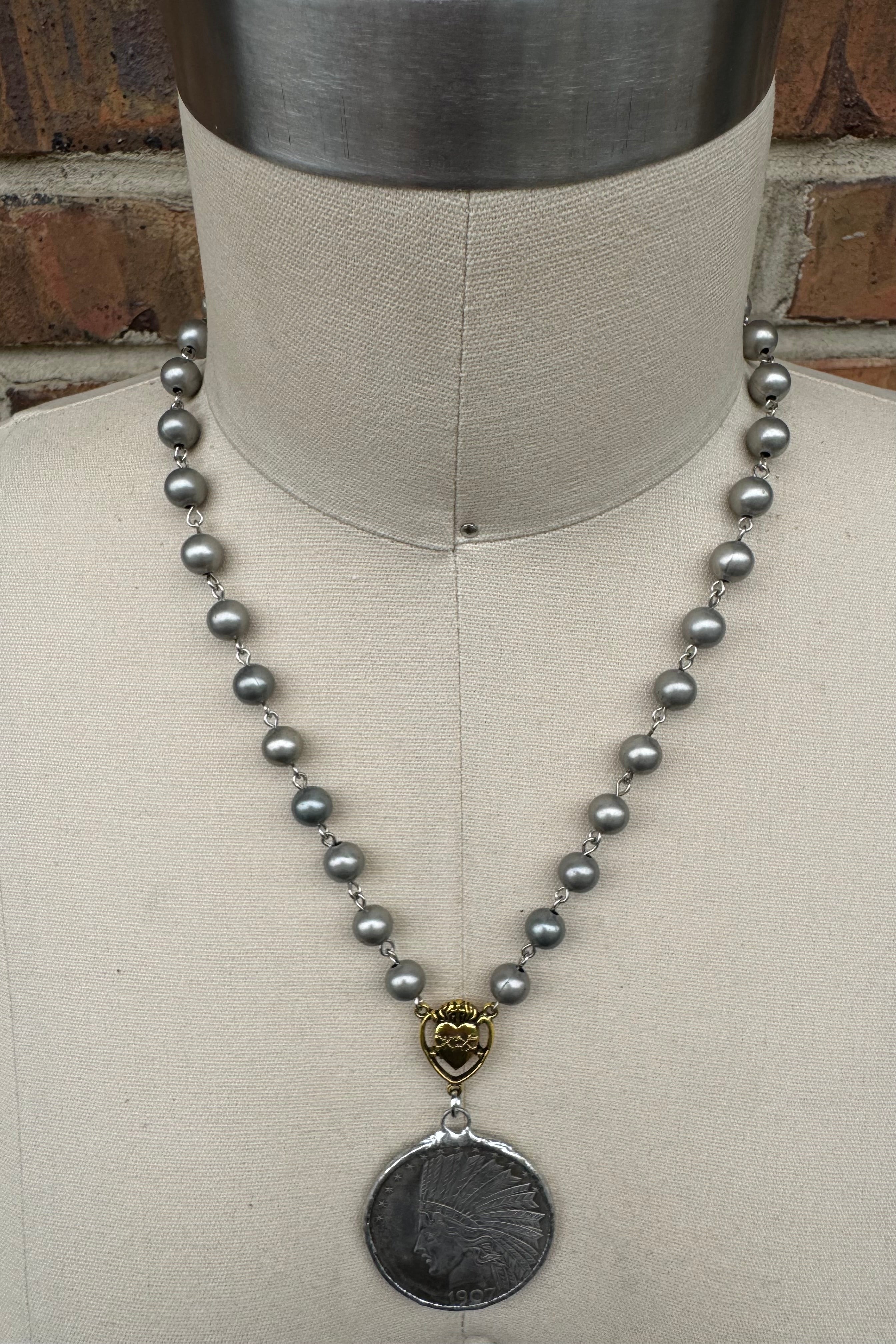Heads Up Coin Necklace