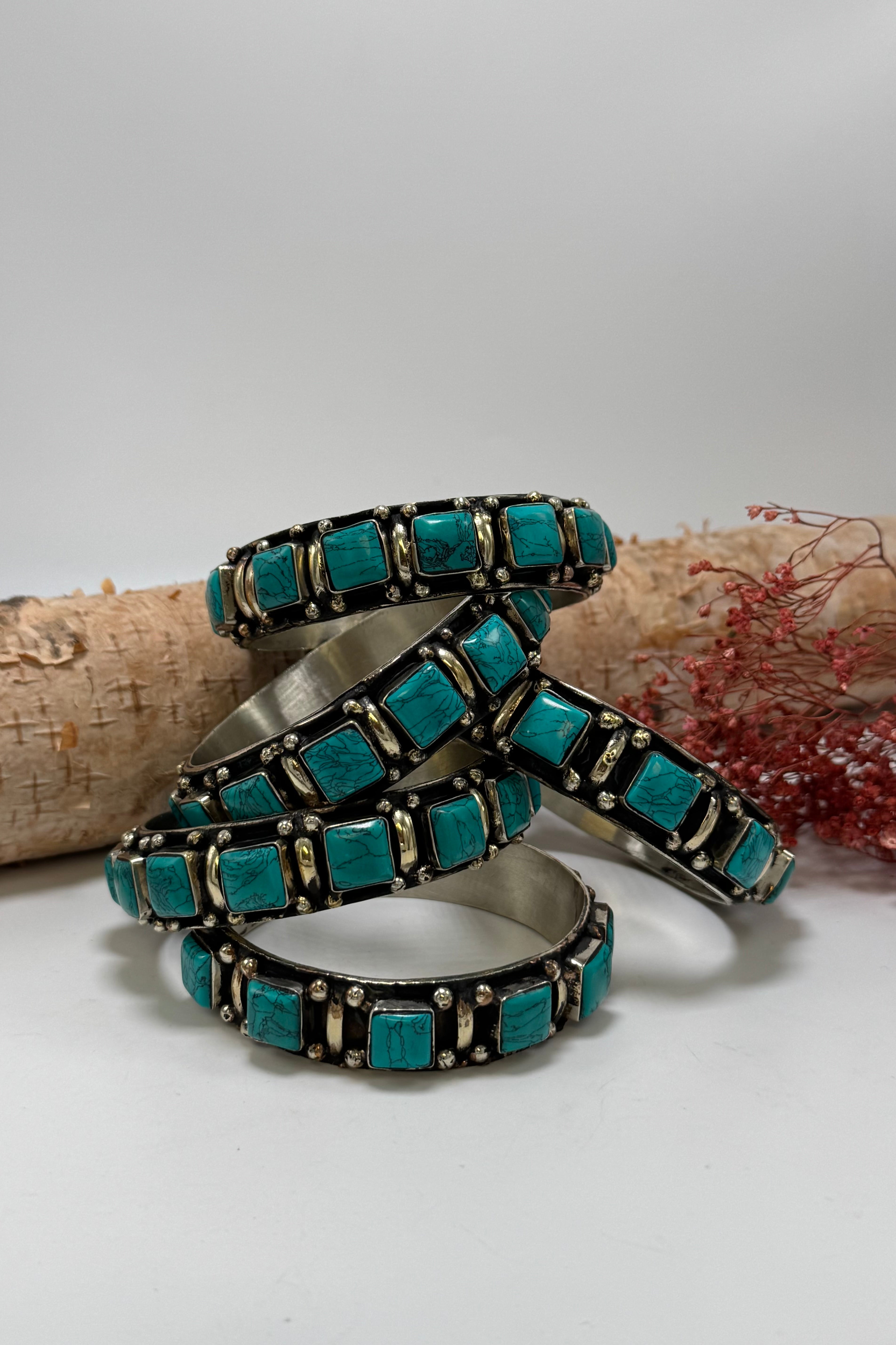Stackable Square Howlite Bracelet