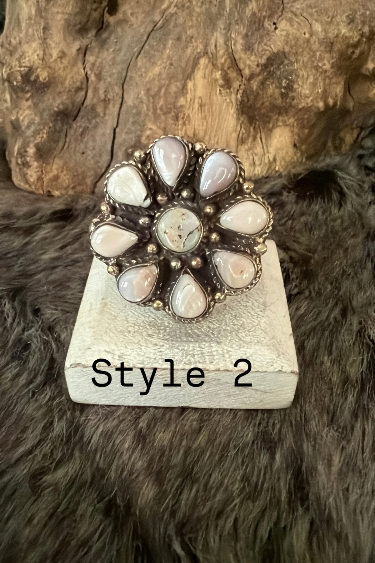Pearl Small Flower Ring
