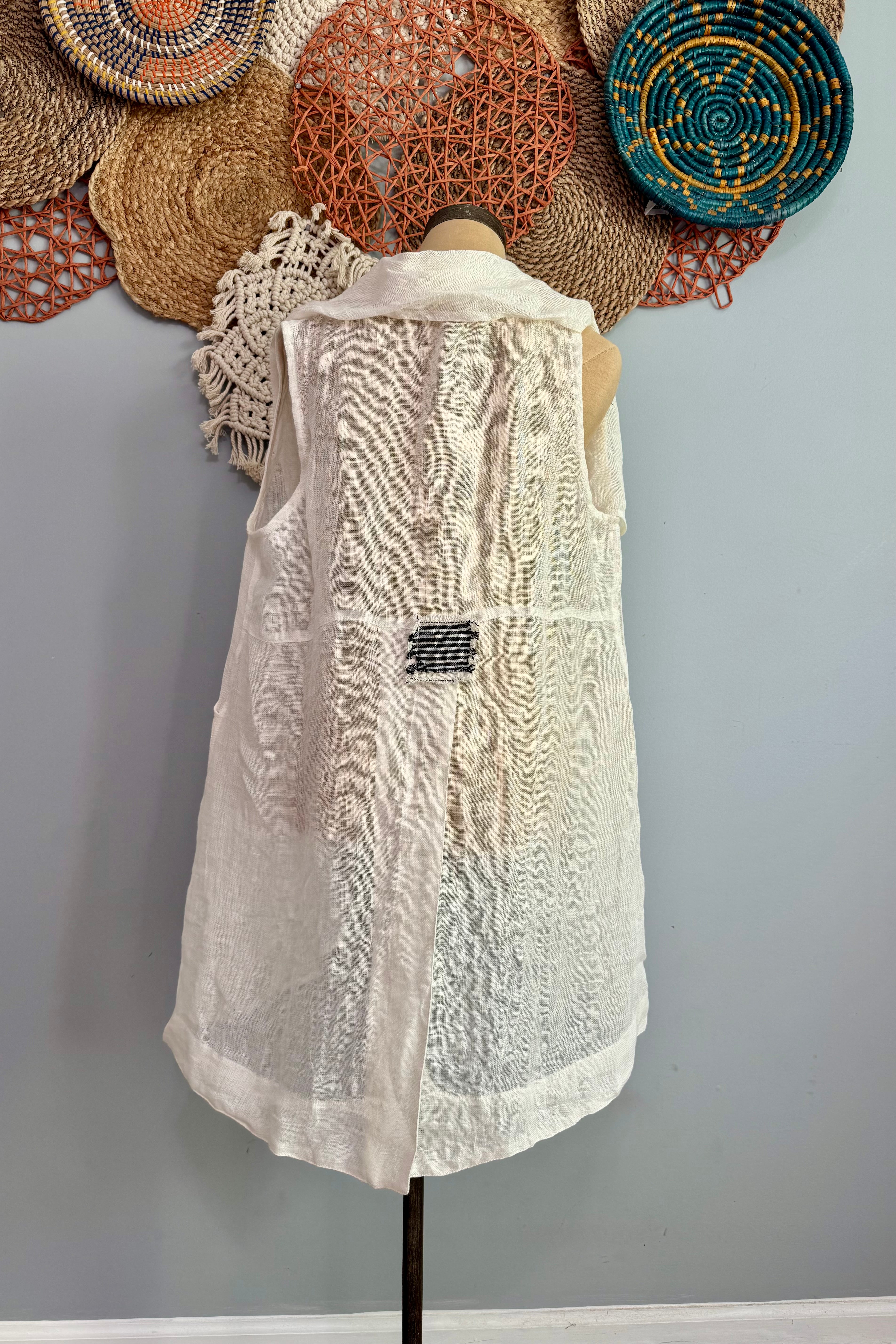Sale Everyday Casual Linen Vest