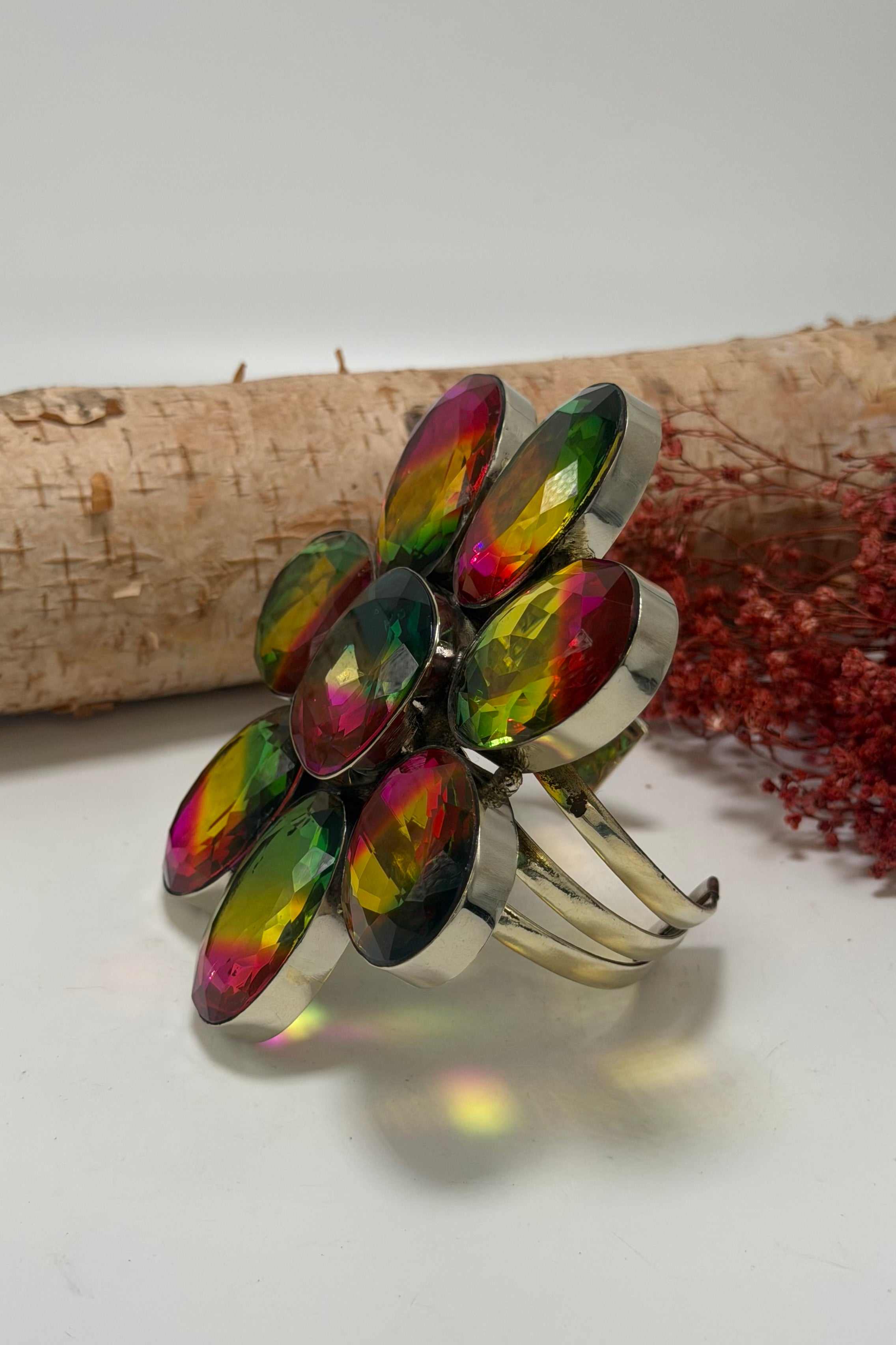 Flower Power 3 Line Cuff Style 7