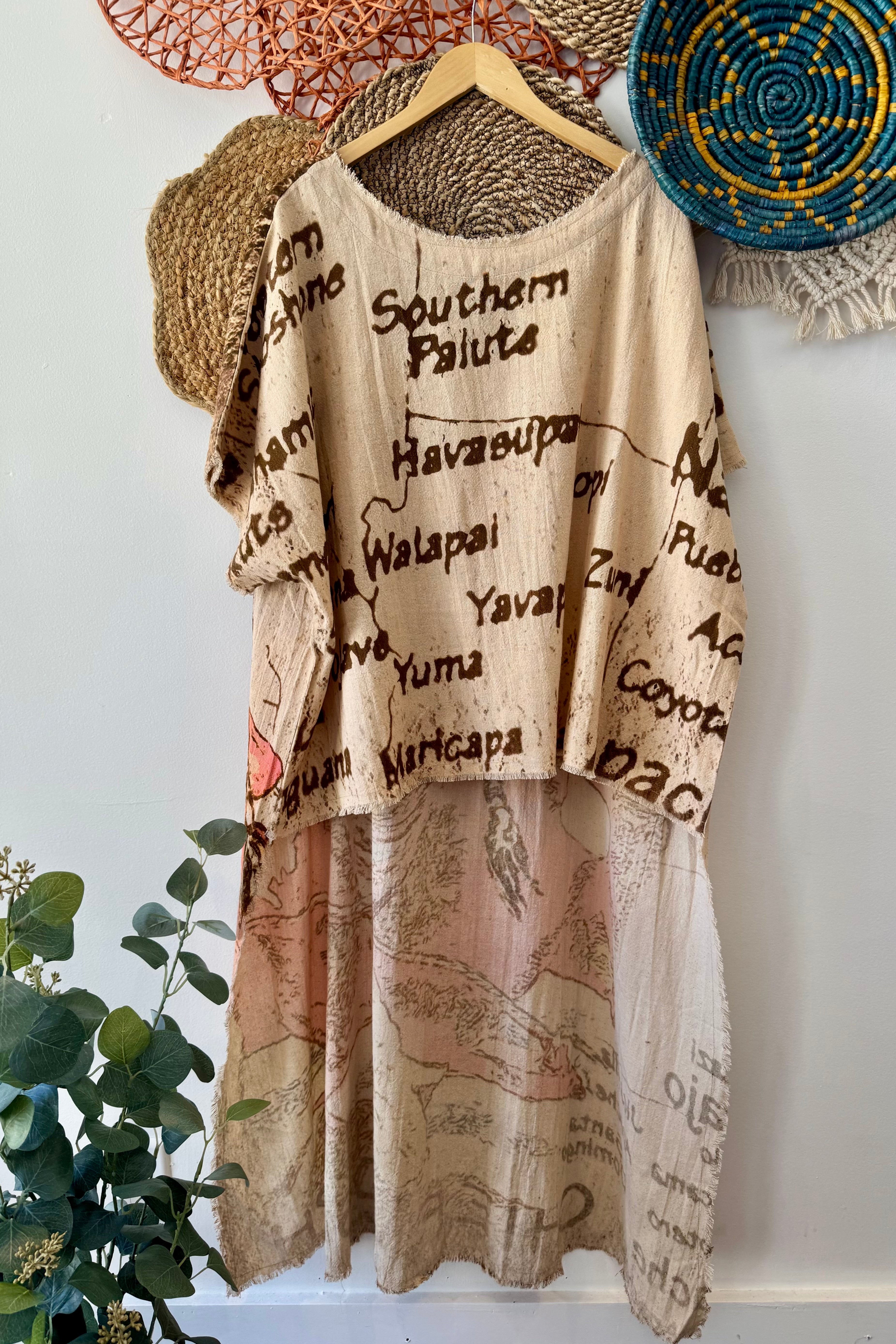 Map to Wanderlust Hi-Lo Tunic with