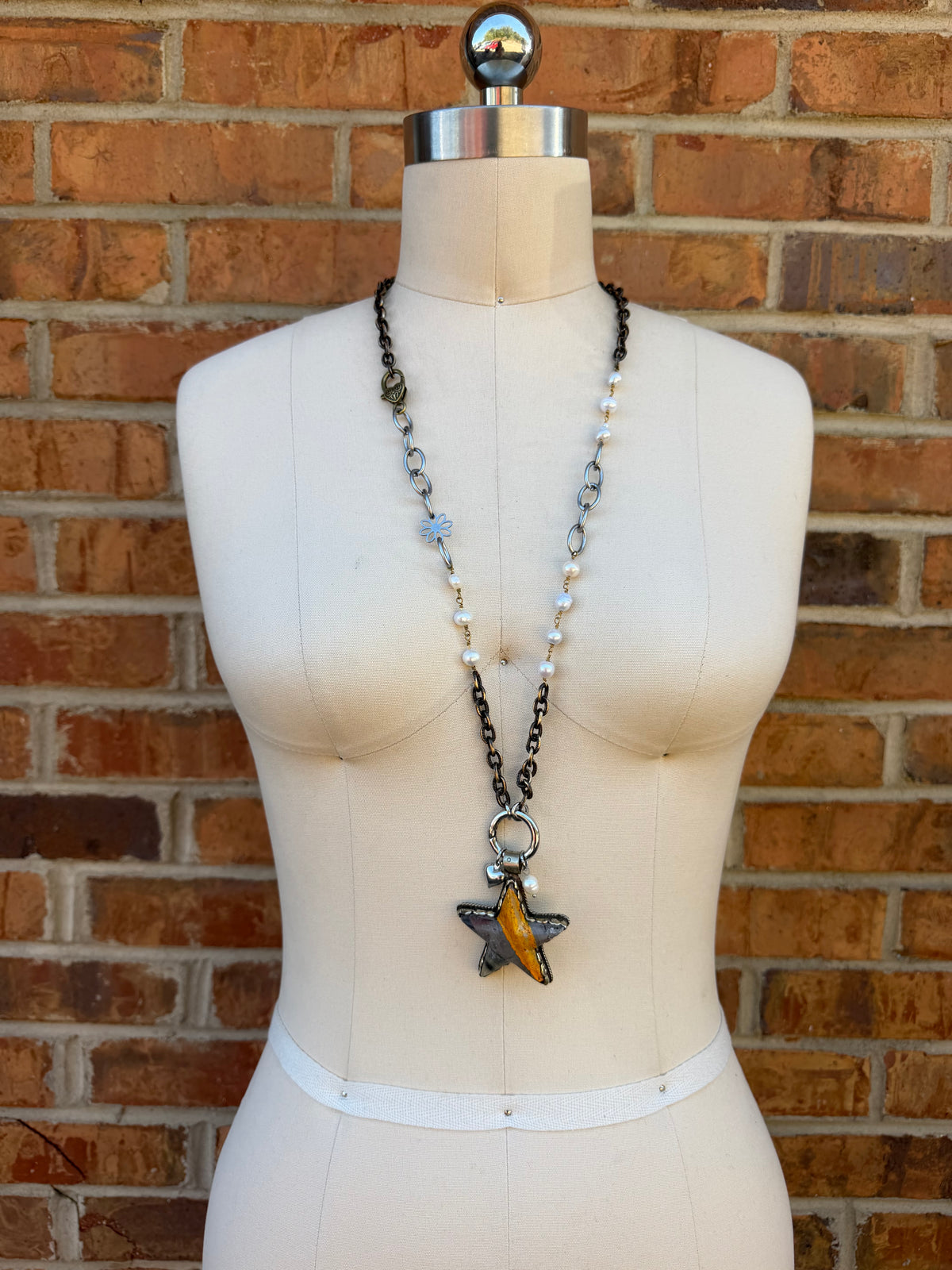 Bumbebee Jaspar Star Necklace