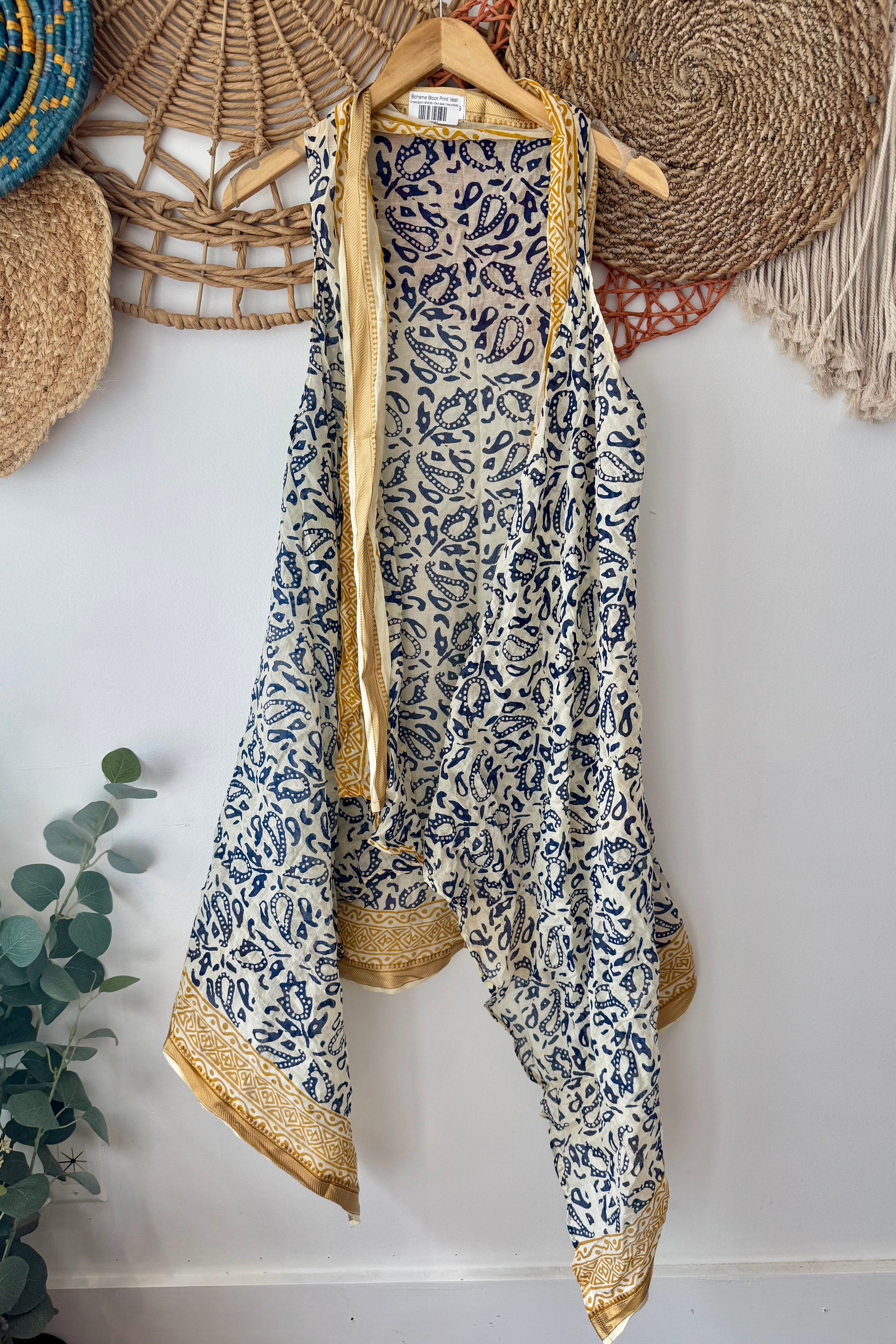 Sale Item - OS Block Printed Vest
