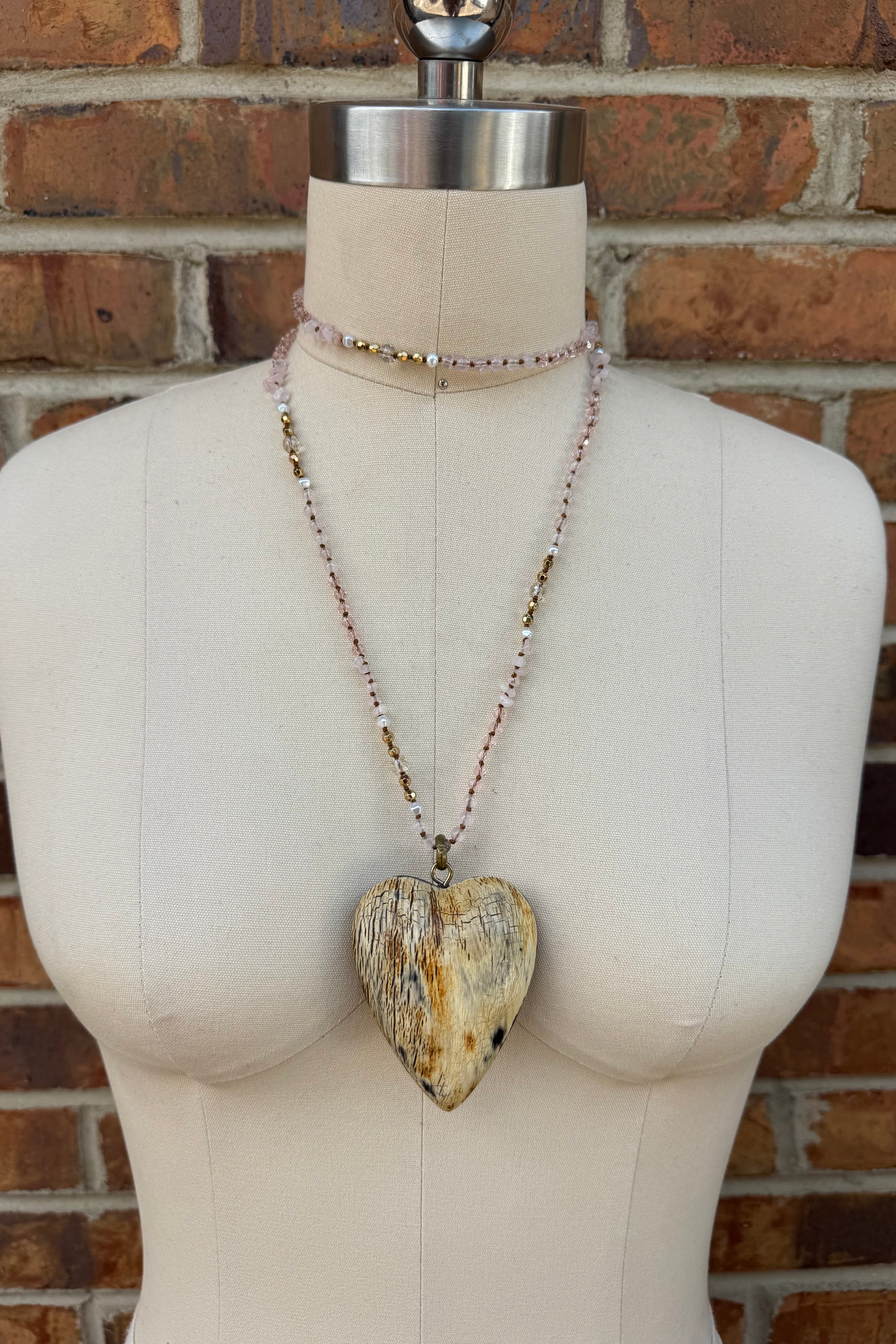 Wooden Heart Necklace
